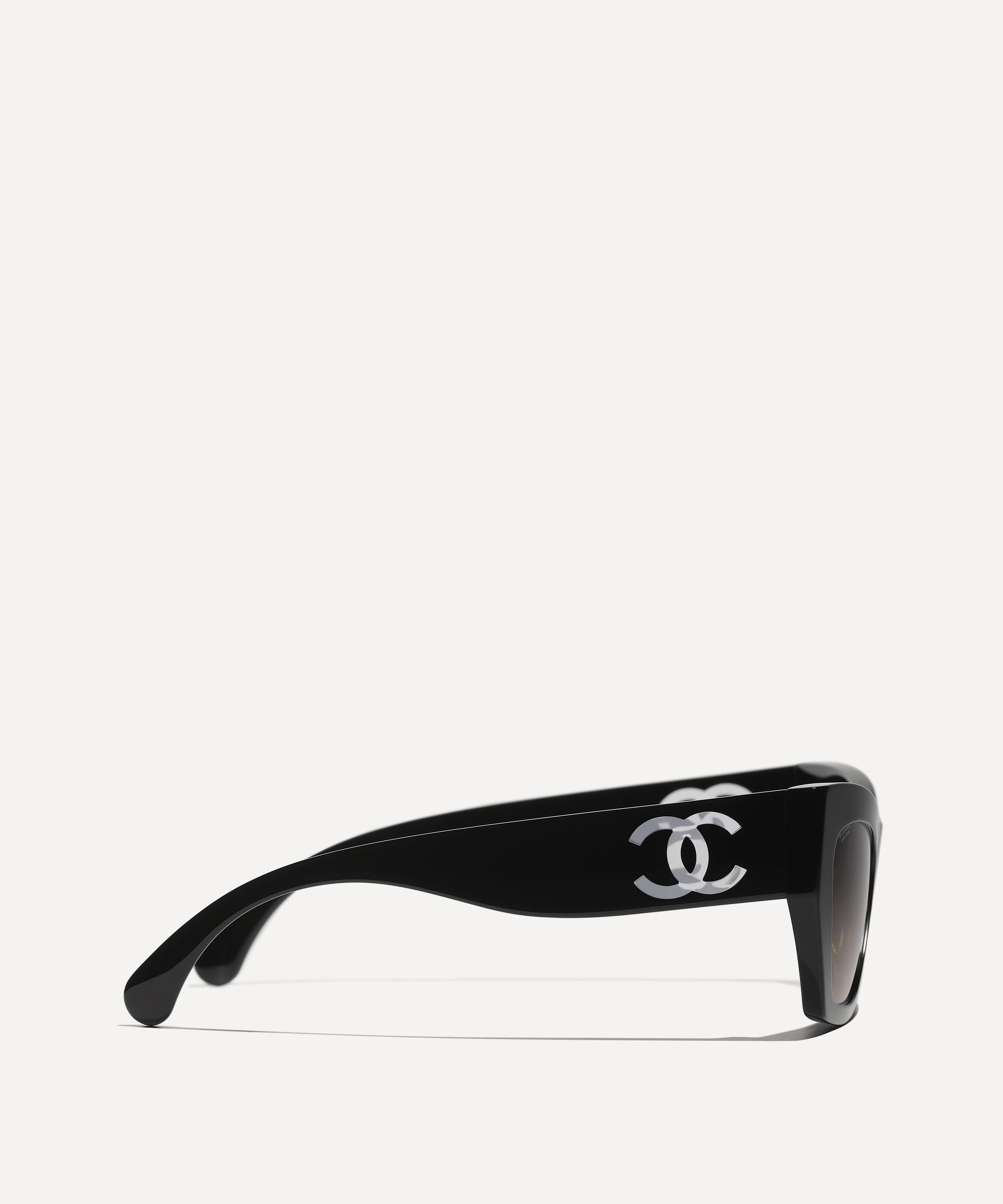 CHANEL - Cat-Eye Acetate Logo Sunglasses image number 2