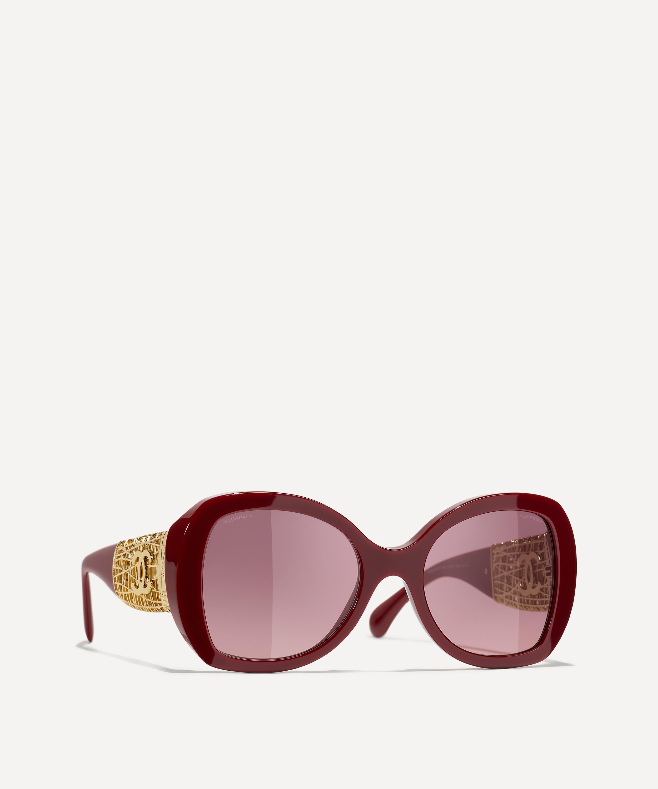 CHANEL - Square Acetate Weave Sunglasses image number 0