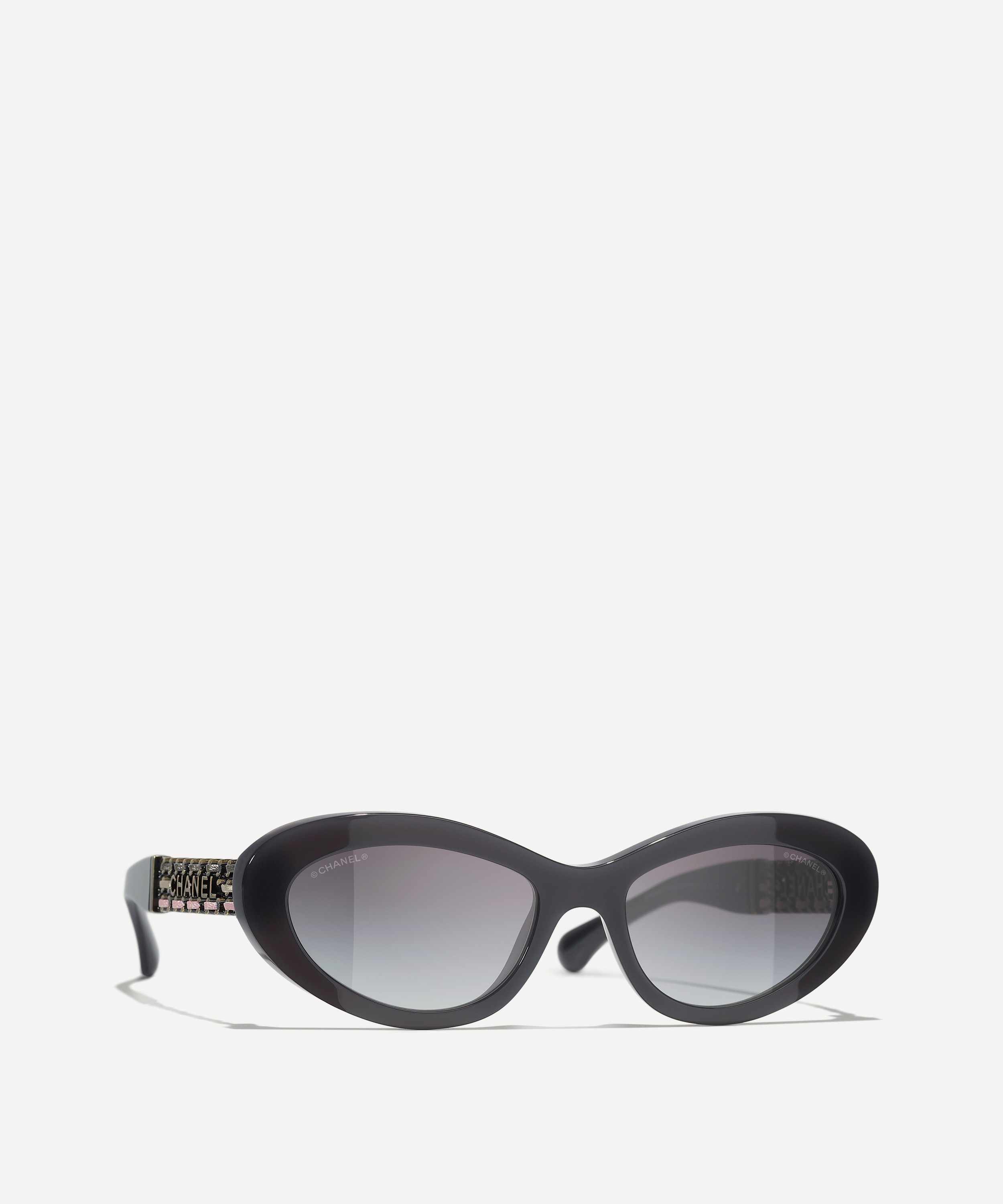 CHANEL - Oval Acetate Sunglasses image number 0