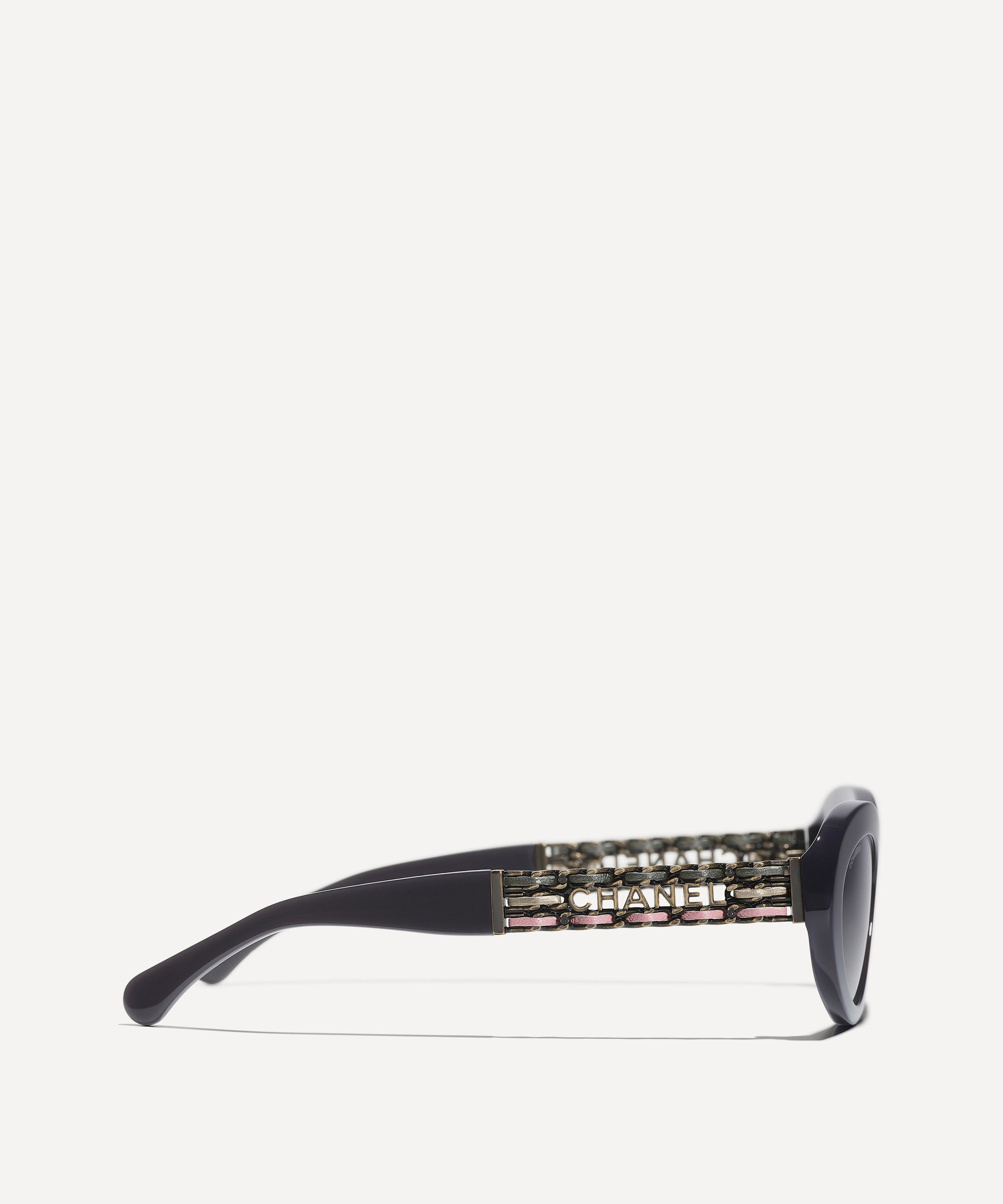 CHANEL - Oval Acetate Sunglasses image number 2