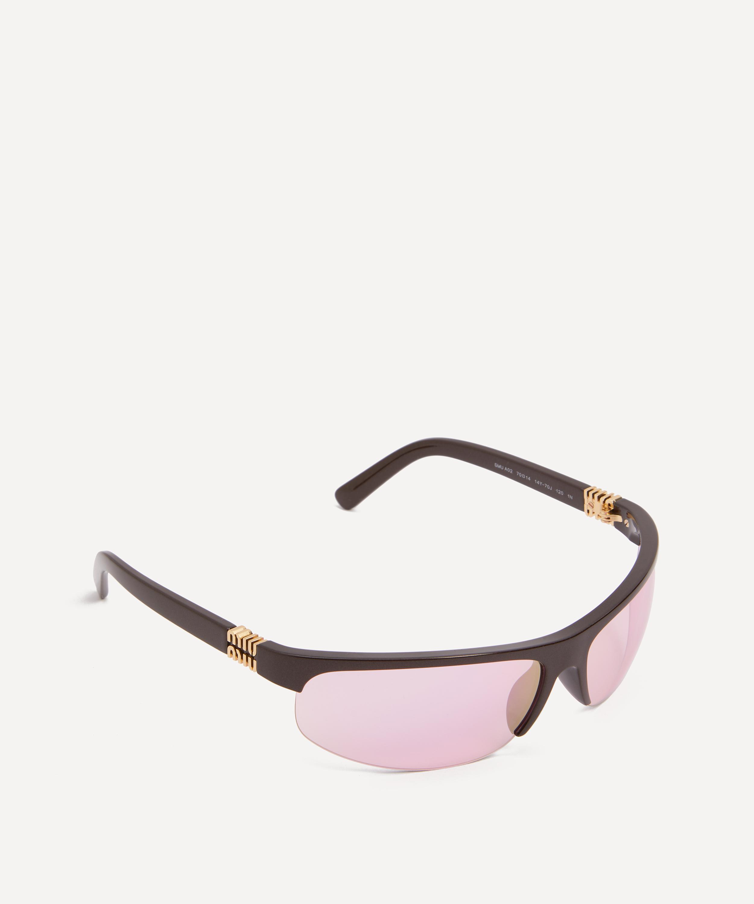 Miu Miu - Curved Acetate Sunglasses image number 1