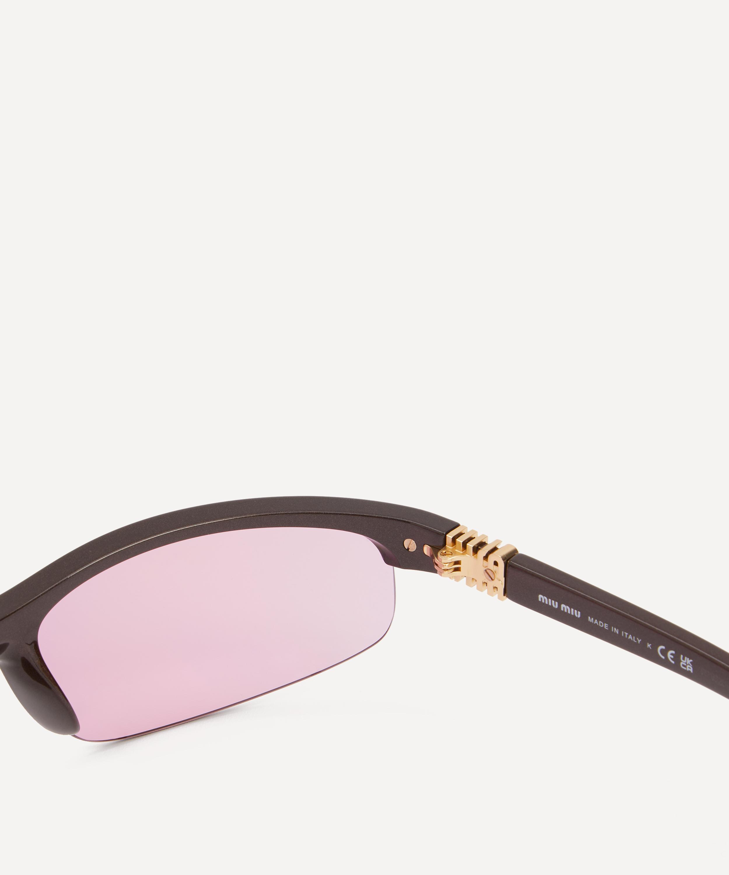 Miu Miu - Curved Acetate Sunglasses image number 2