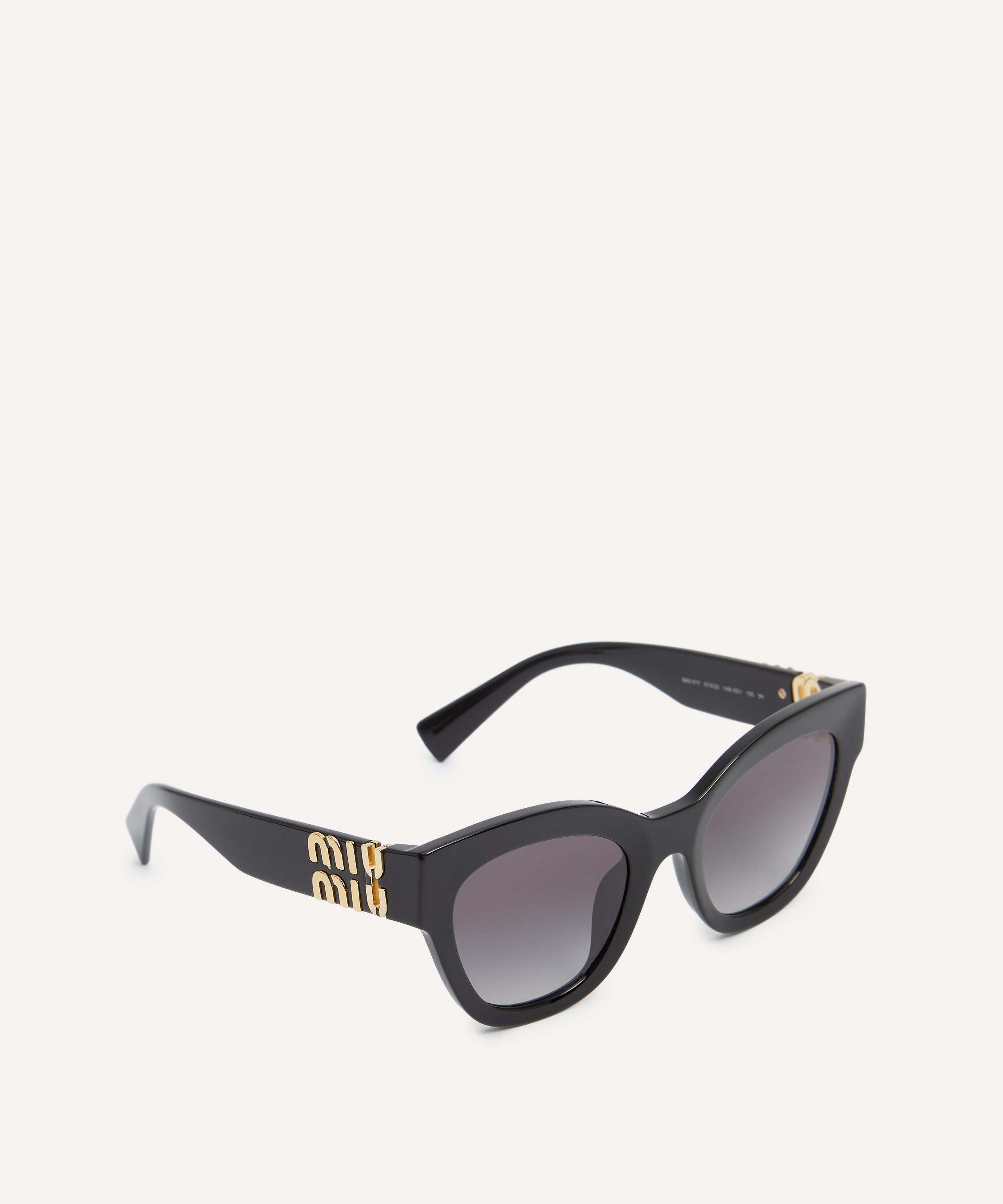 Miu Miu - Butterfly Black Acetate Sunglasses image number 1