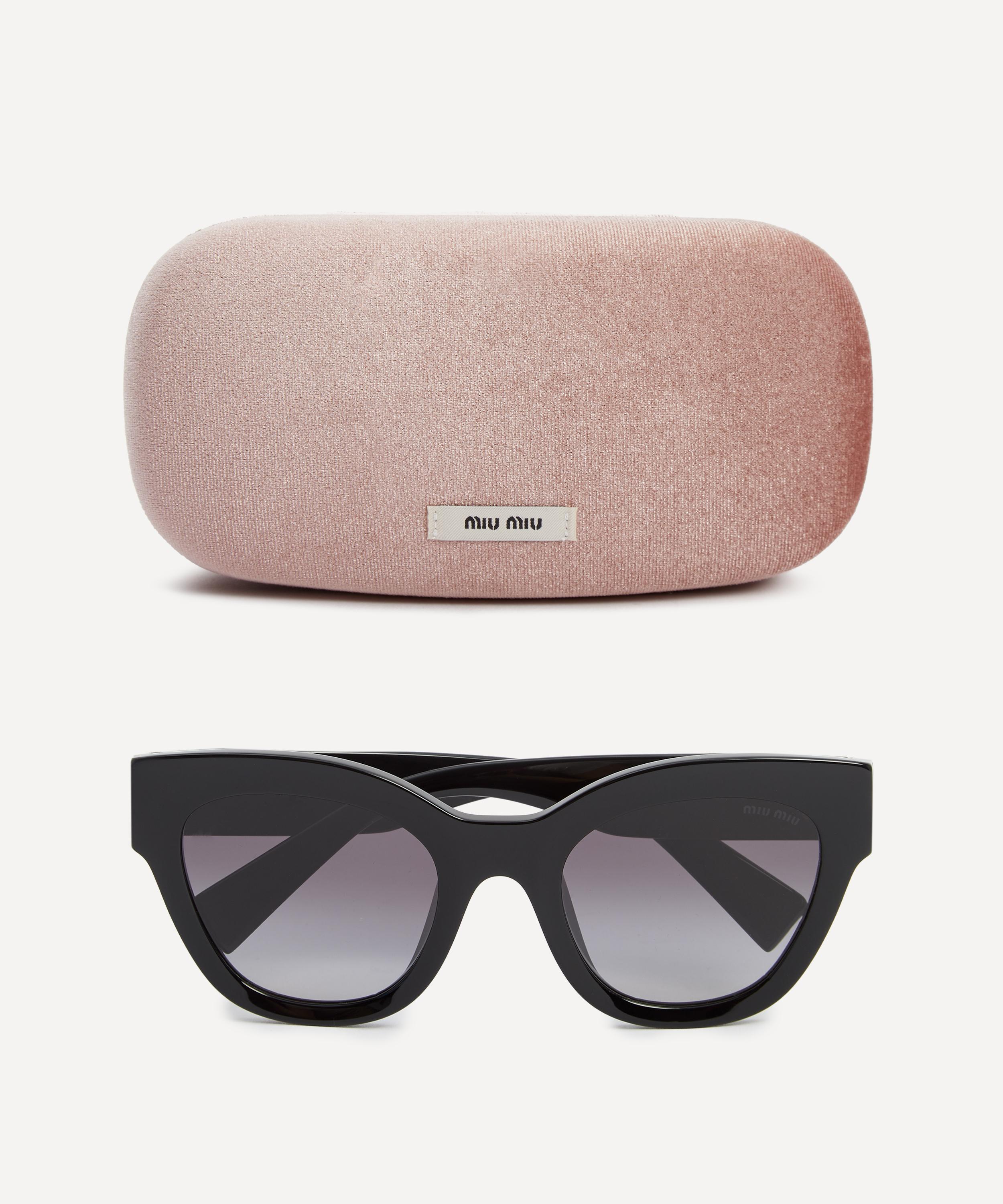 Miu Miu - Butterfly Black Acetate Sunglasses image number 3
