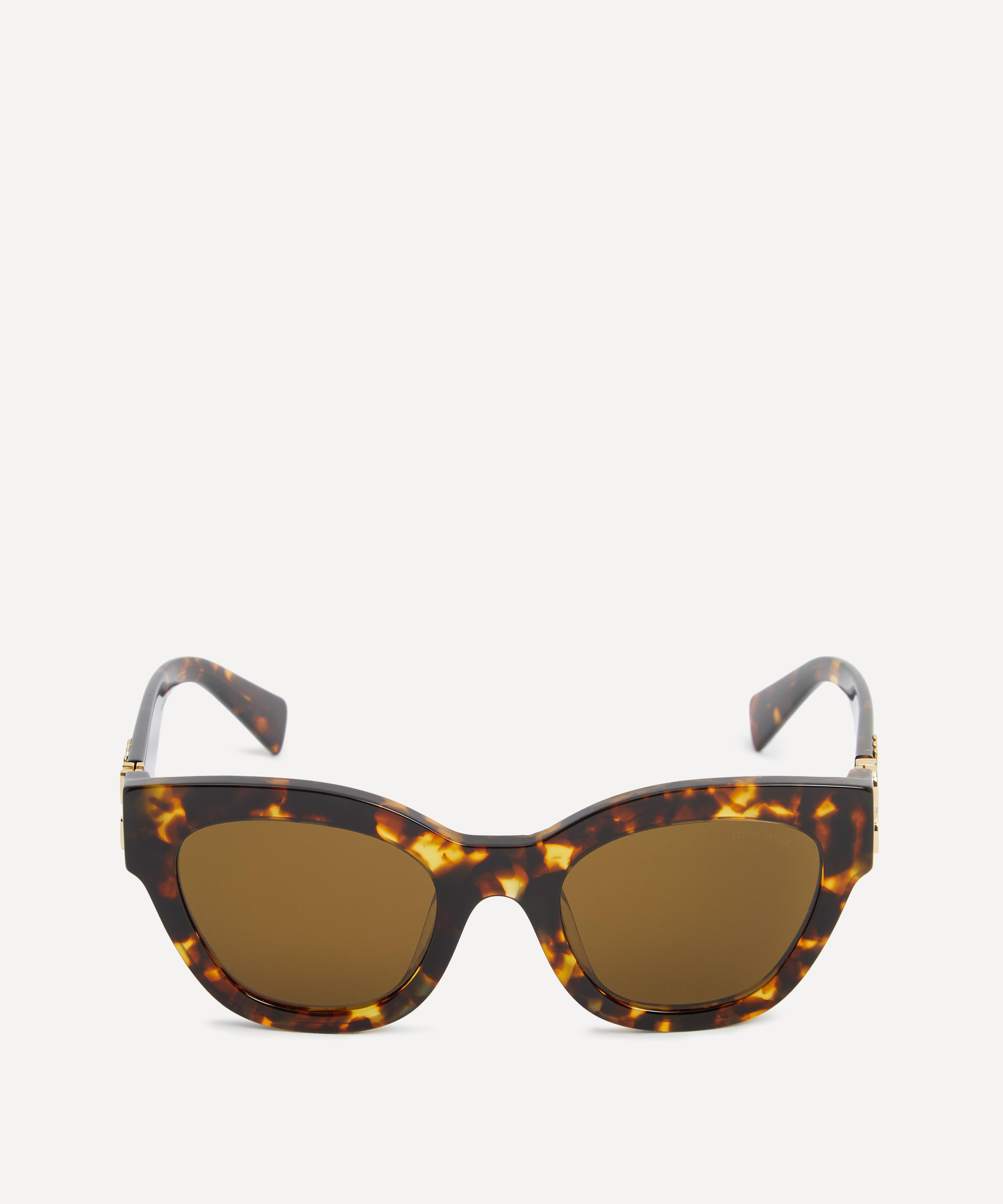 Miu Miu - Butterfly Havana Acetate Sunglasses image number 0