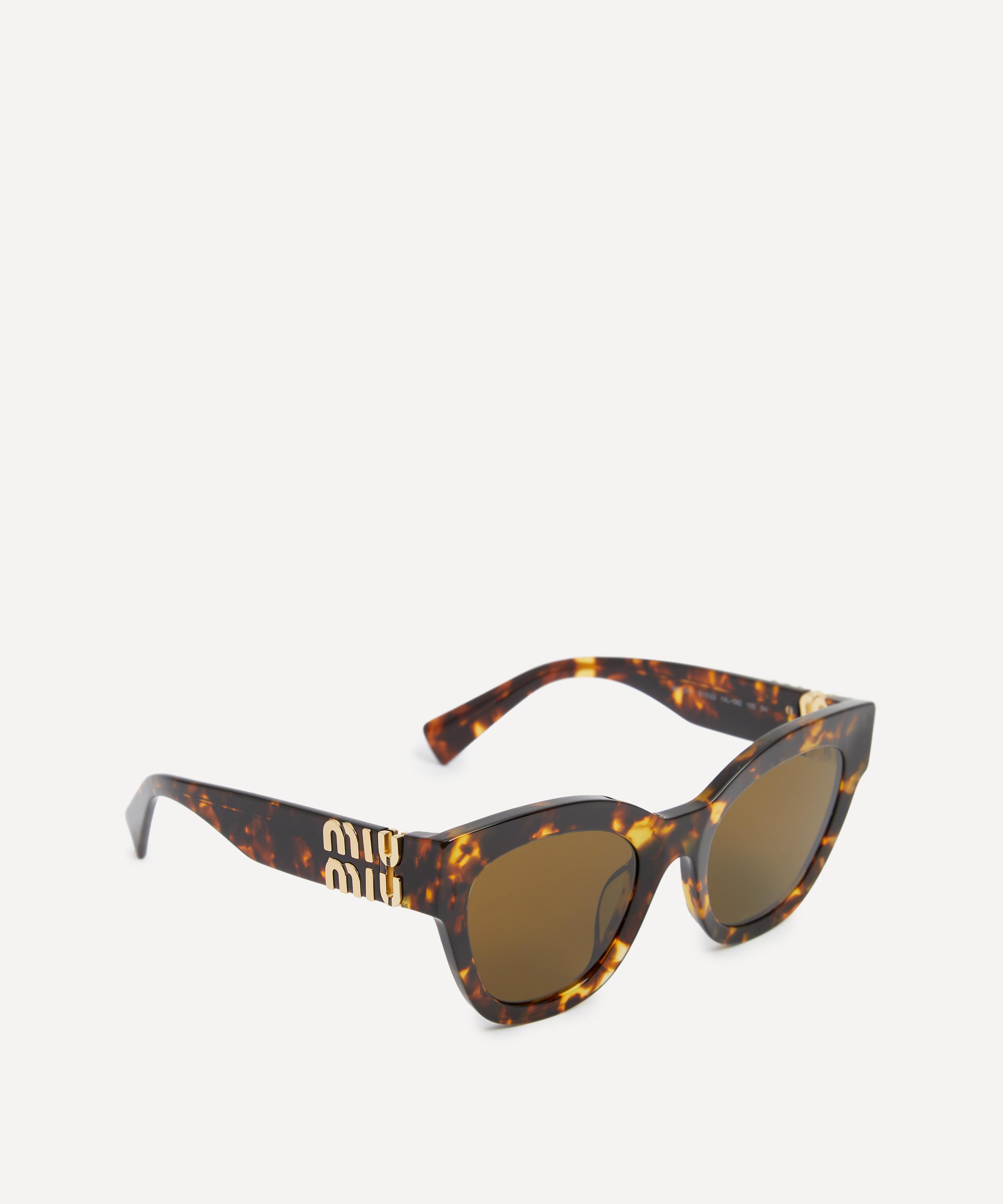 Miu Miu - Butterfly Havana Acetate Sunglasses image number 1