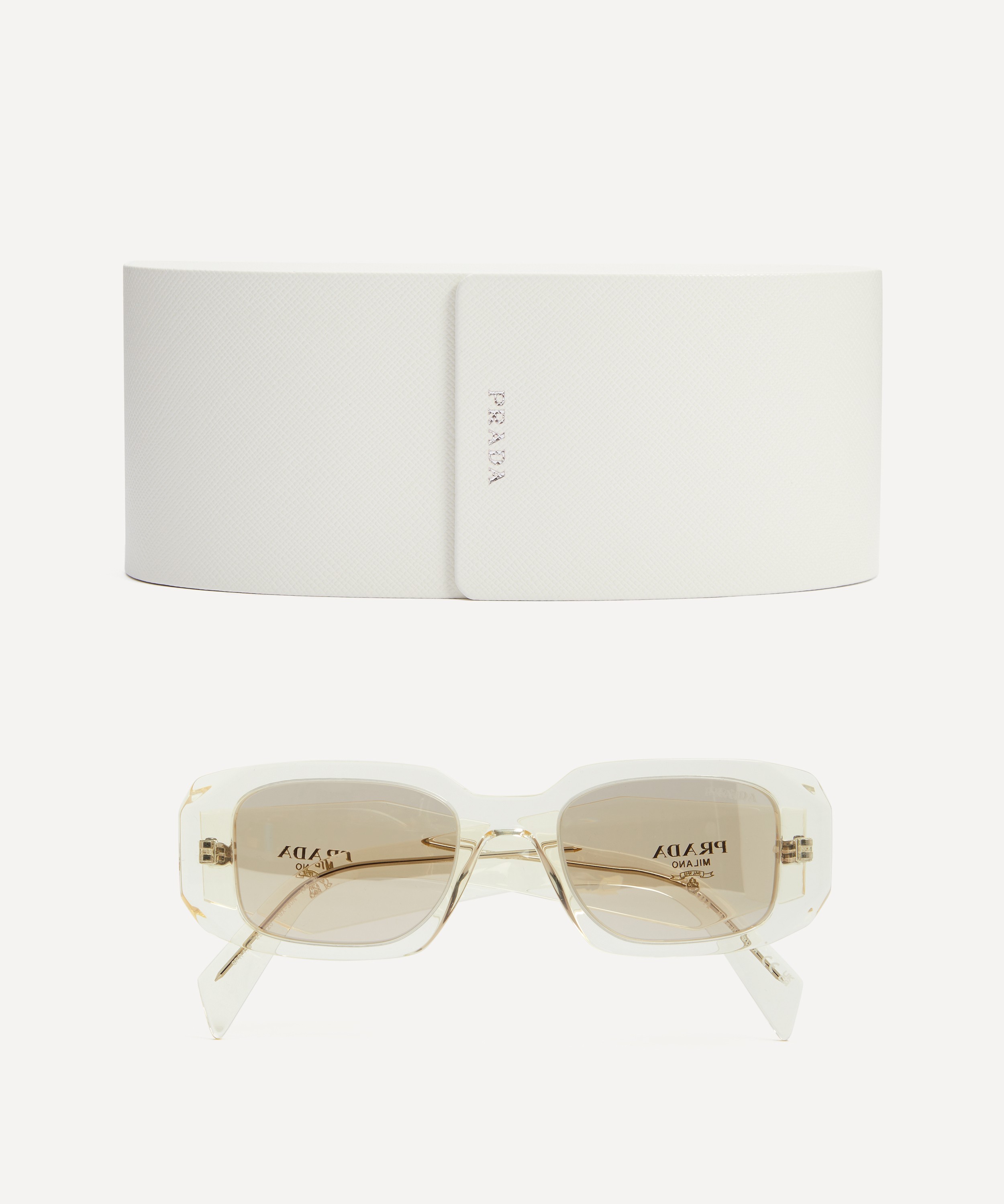 Prada - Rectangle Acetate Sunglasses image number 3