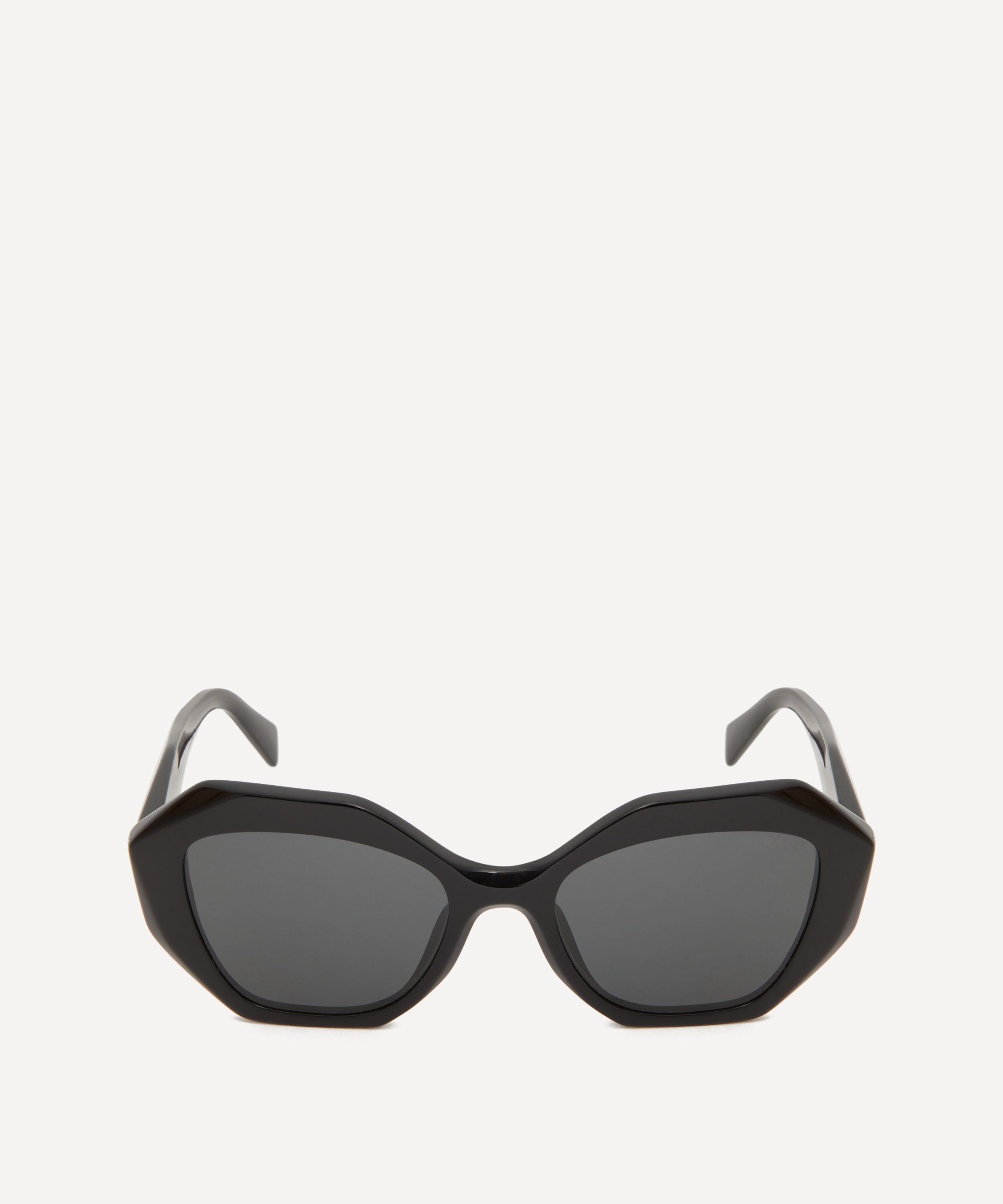 Prada - Geometric Black Acetate Sunglasses image number 0