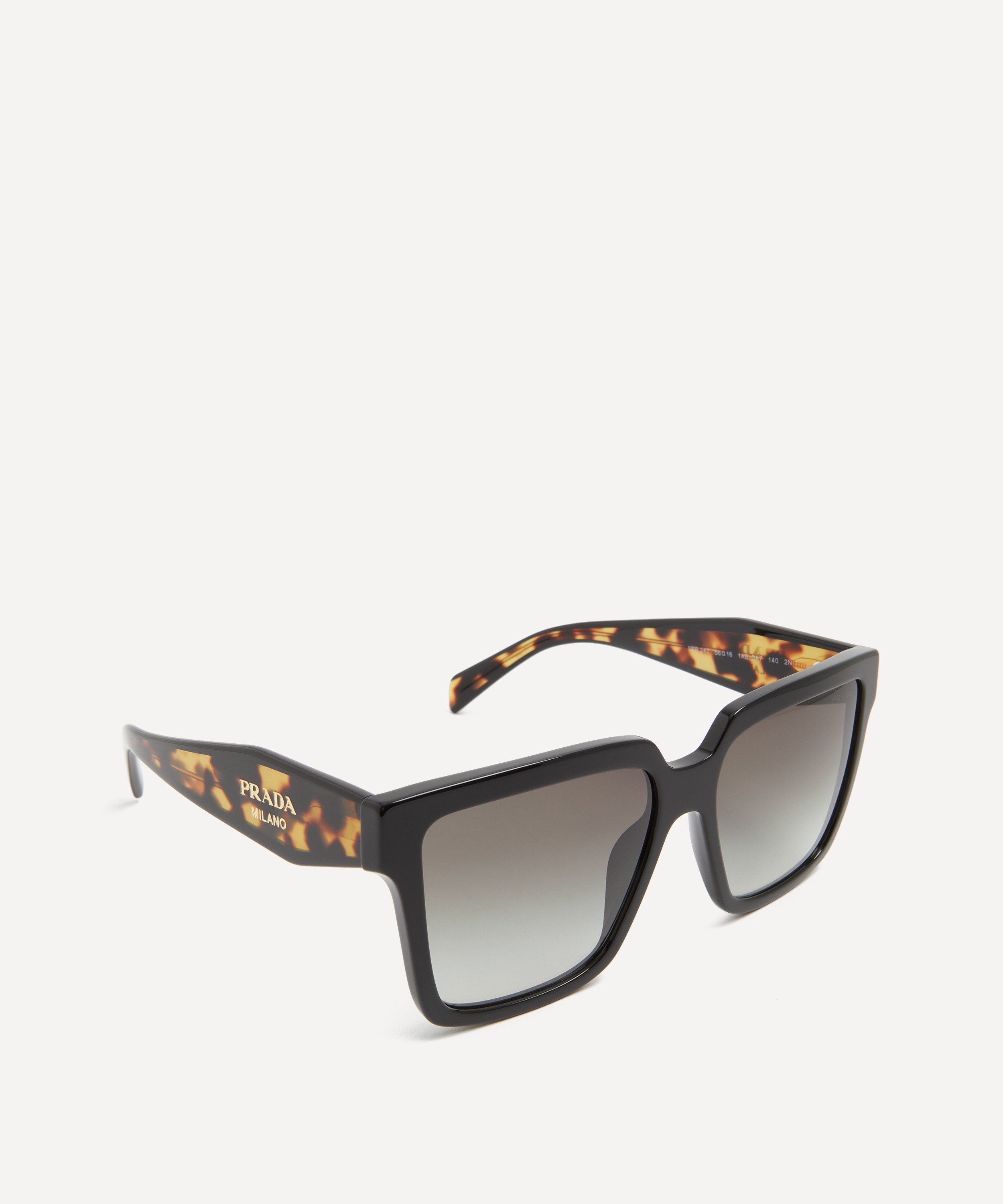 Prada - Rectangular Two-Tone Acetate Sunglasses image number 1