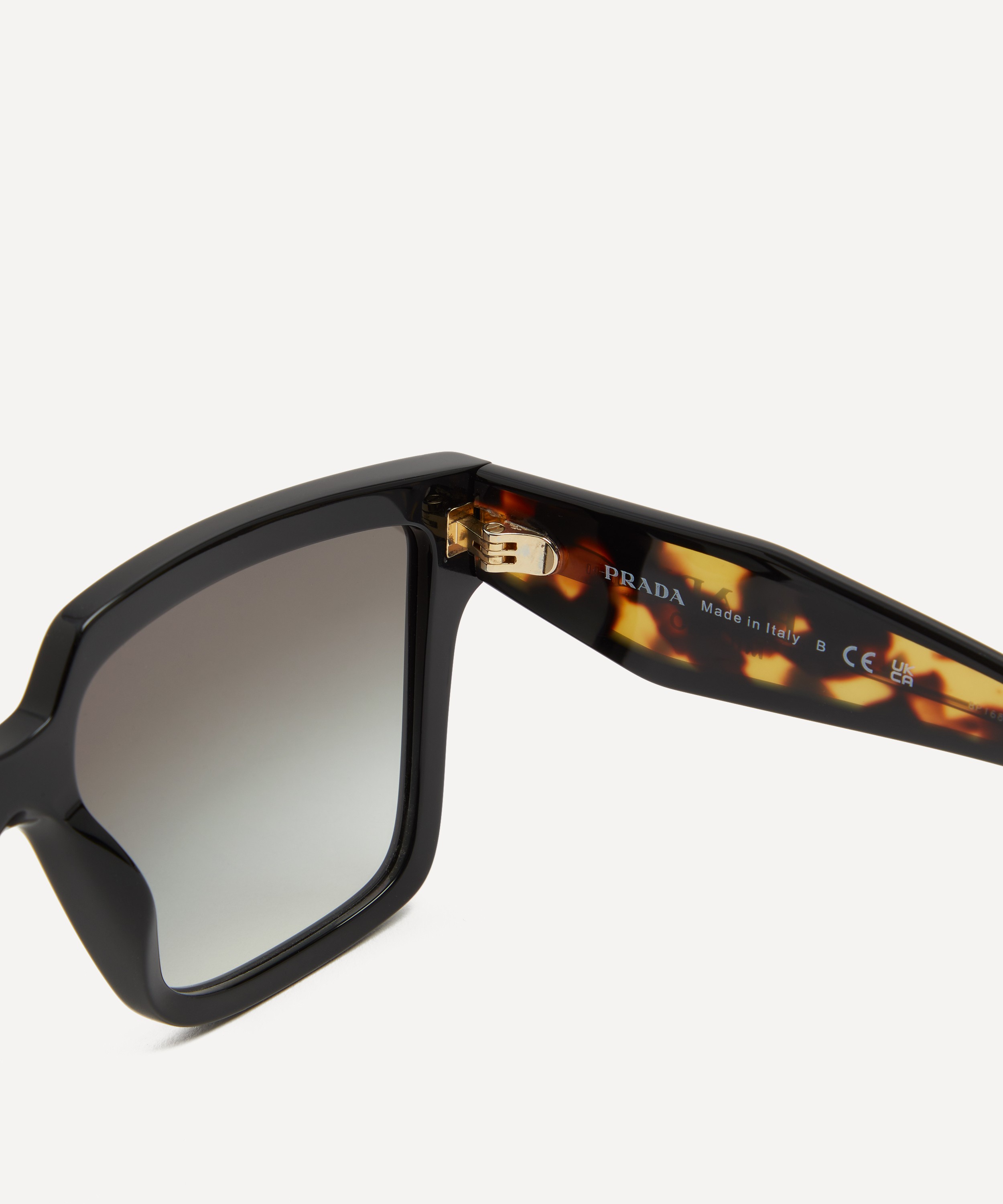 Prada - Rectangular Two-Tone Acetate Sunglasses image number 2