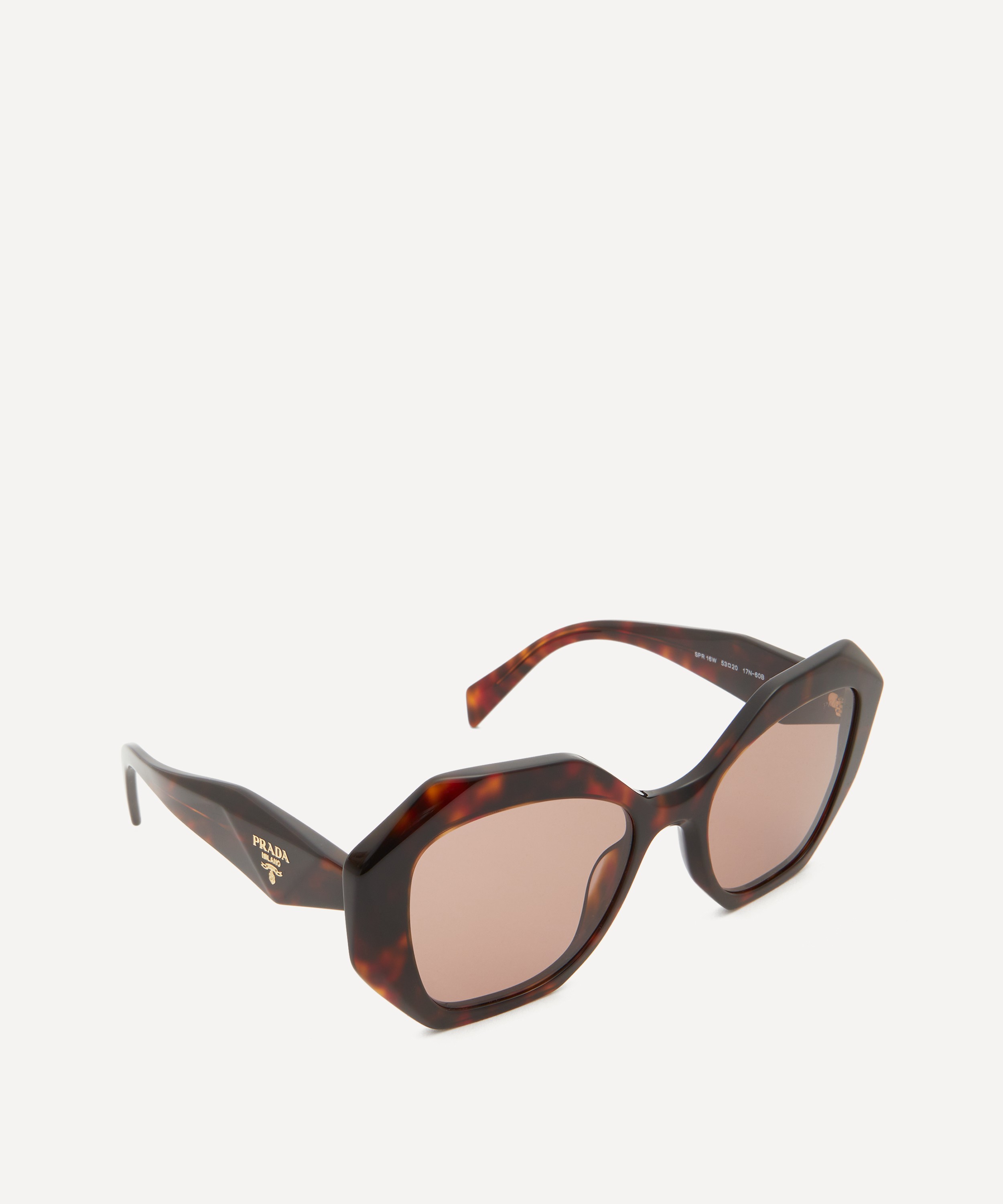 Prada - Geometric Tortoise Acetate Sunglasses image number 1