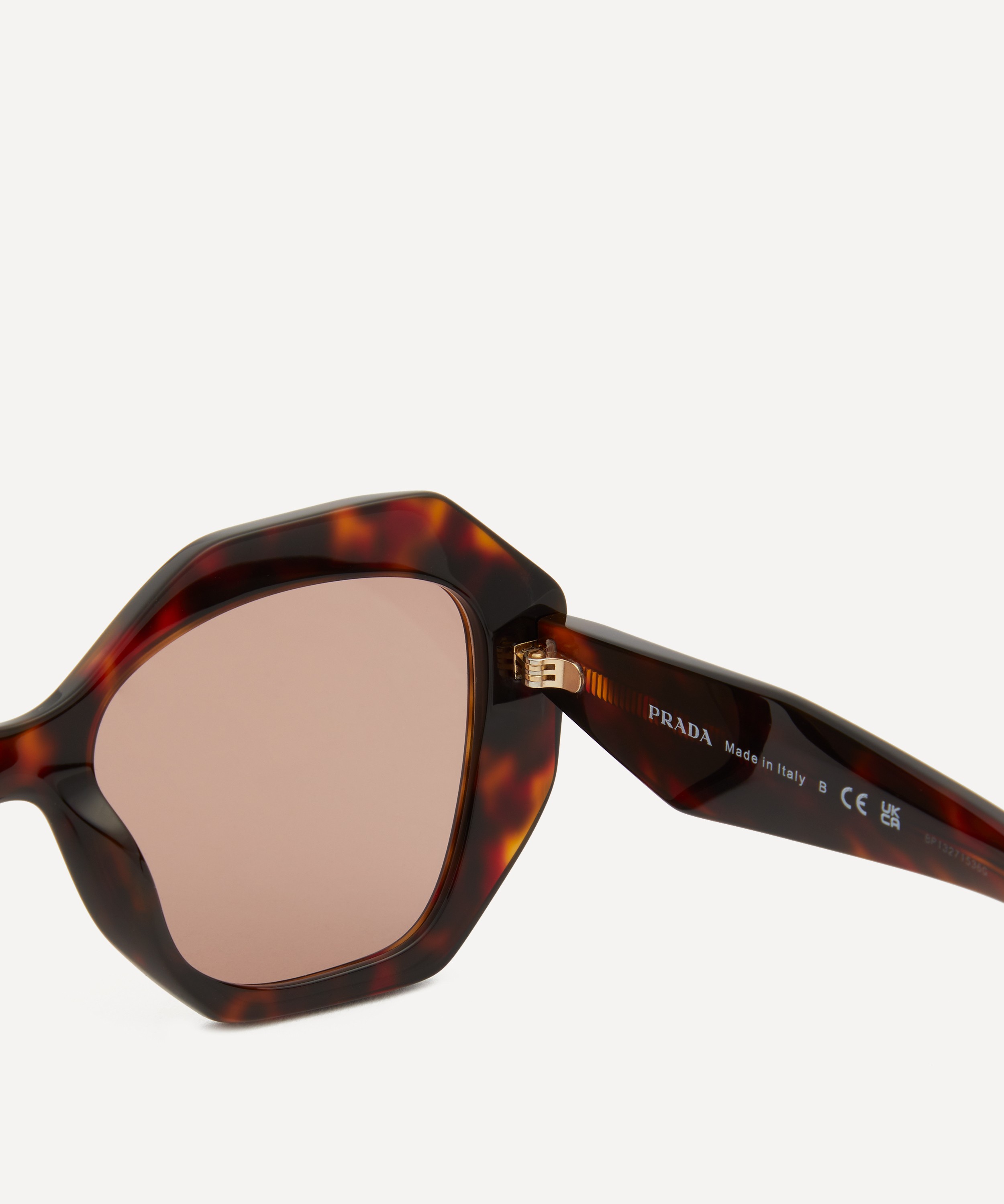 Prada - Geometric Tortoise Acetate Sunglasses image number 2