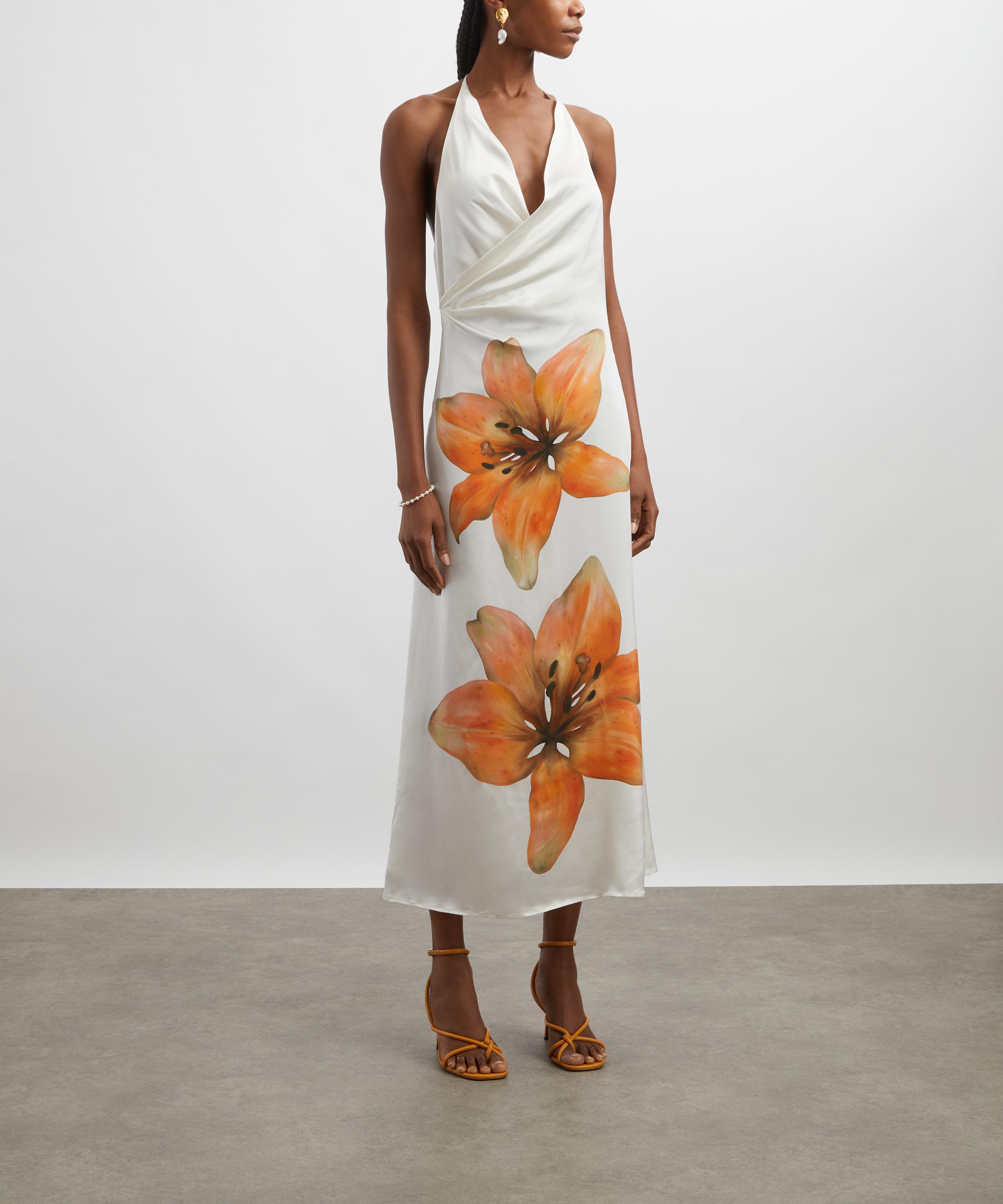 Signficant Other - Elaina Tigerlily Satin Midi Dress image number 2