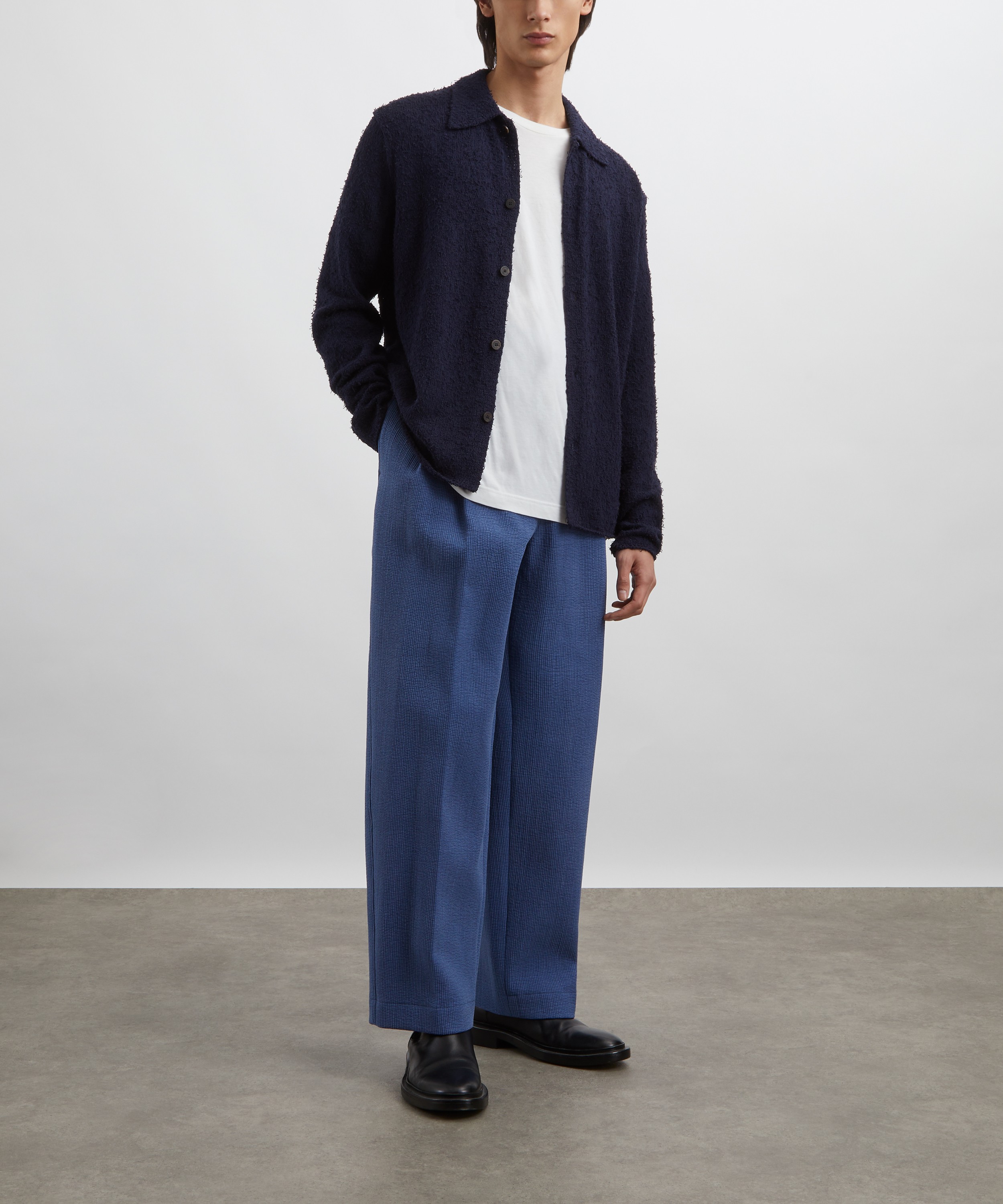 Le17septembre - Quilted Wide Pleated Trousers image number 1