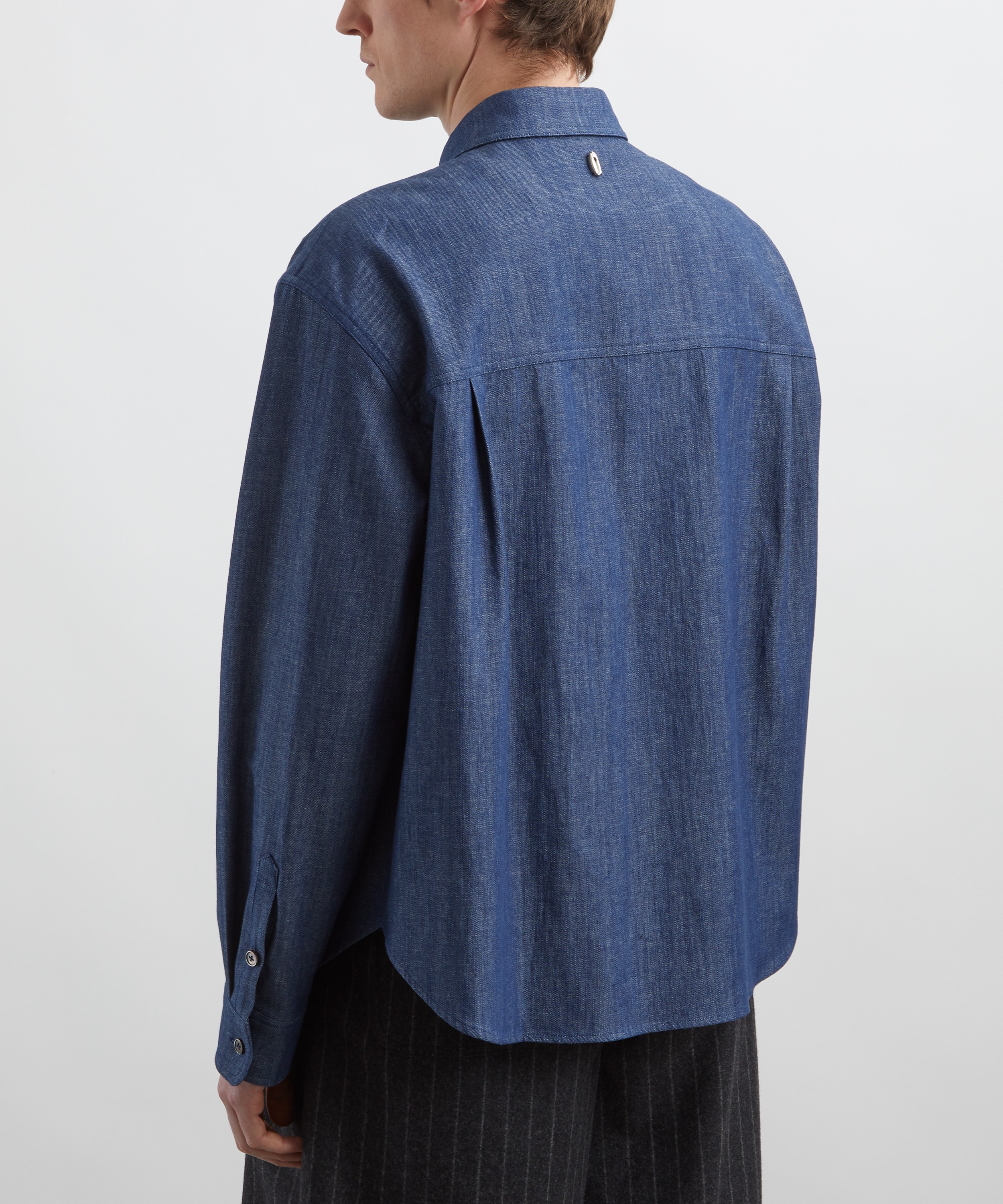 Le17septembre - Blue Western Yoke Denim Shirt image number 3