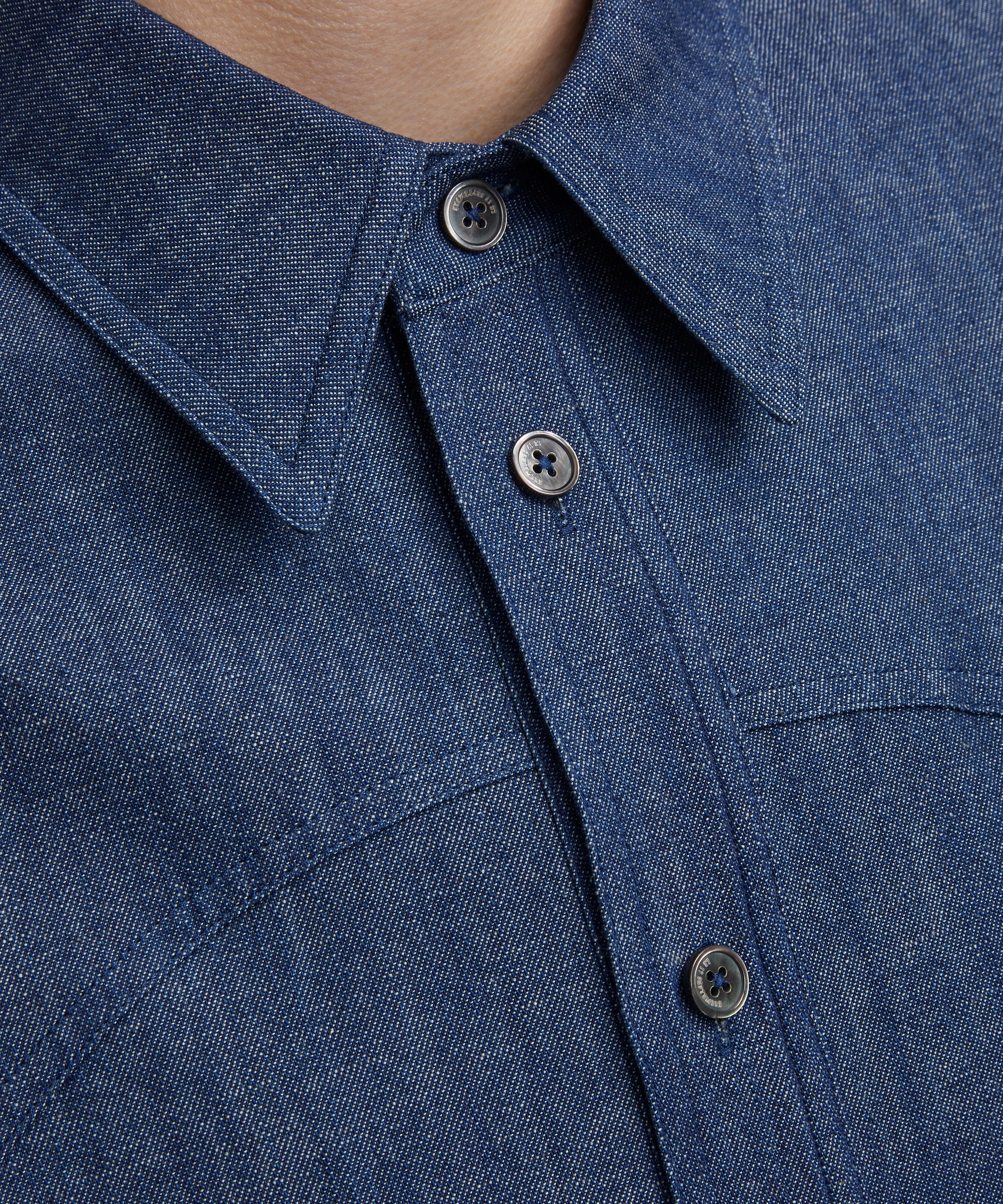 Le17septembre - Blue Western Yoke Denim Shirt image number 4