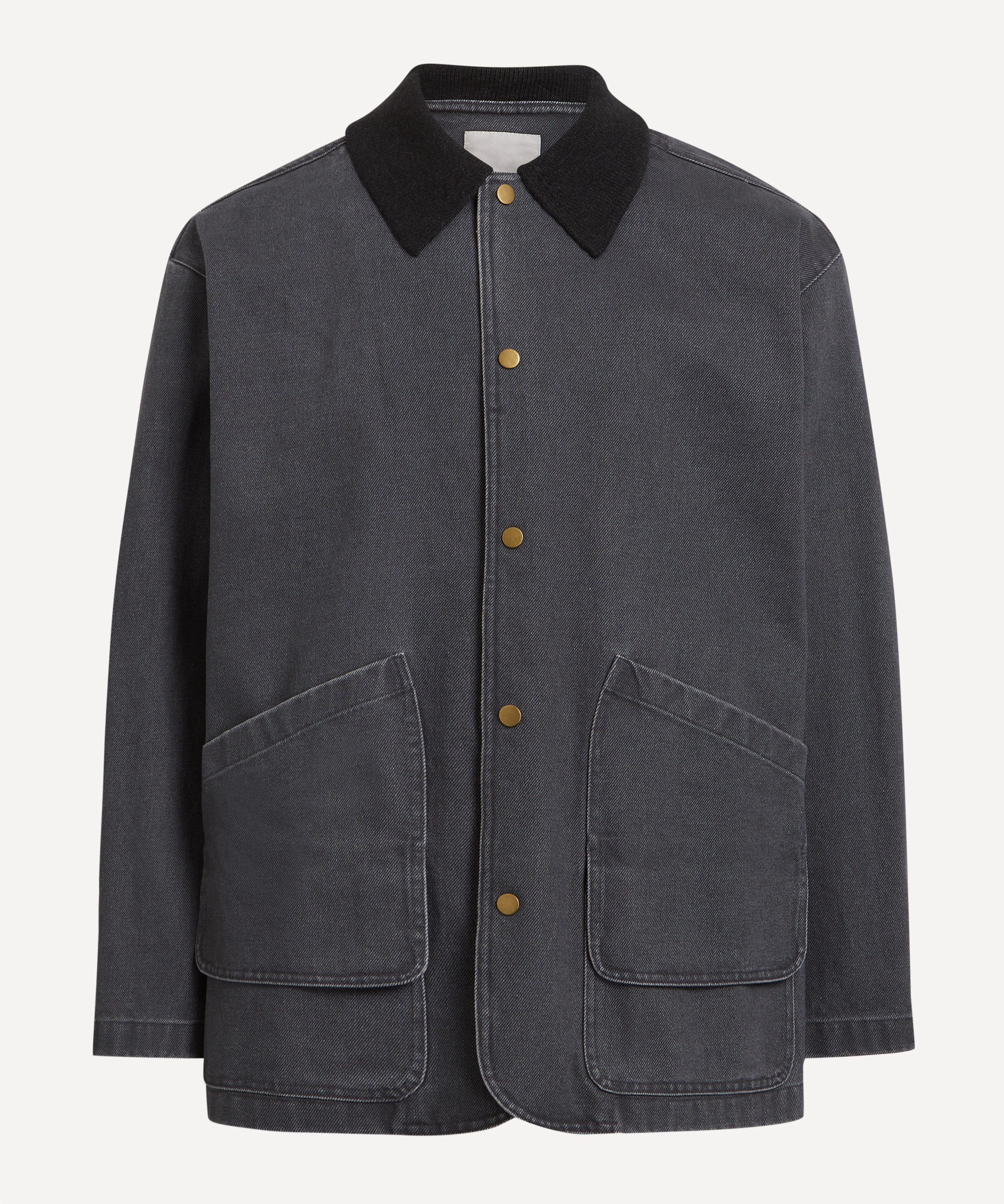 Le17septembre - Navy Knit Collar Field Jacket image number 0