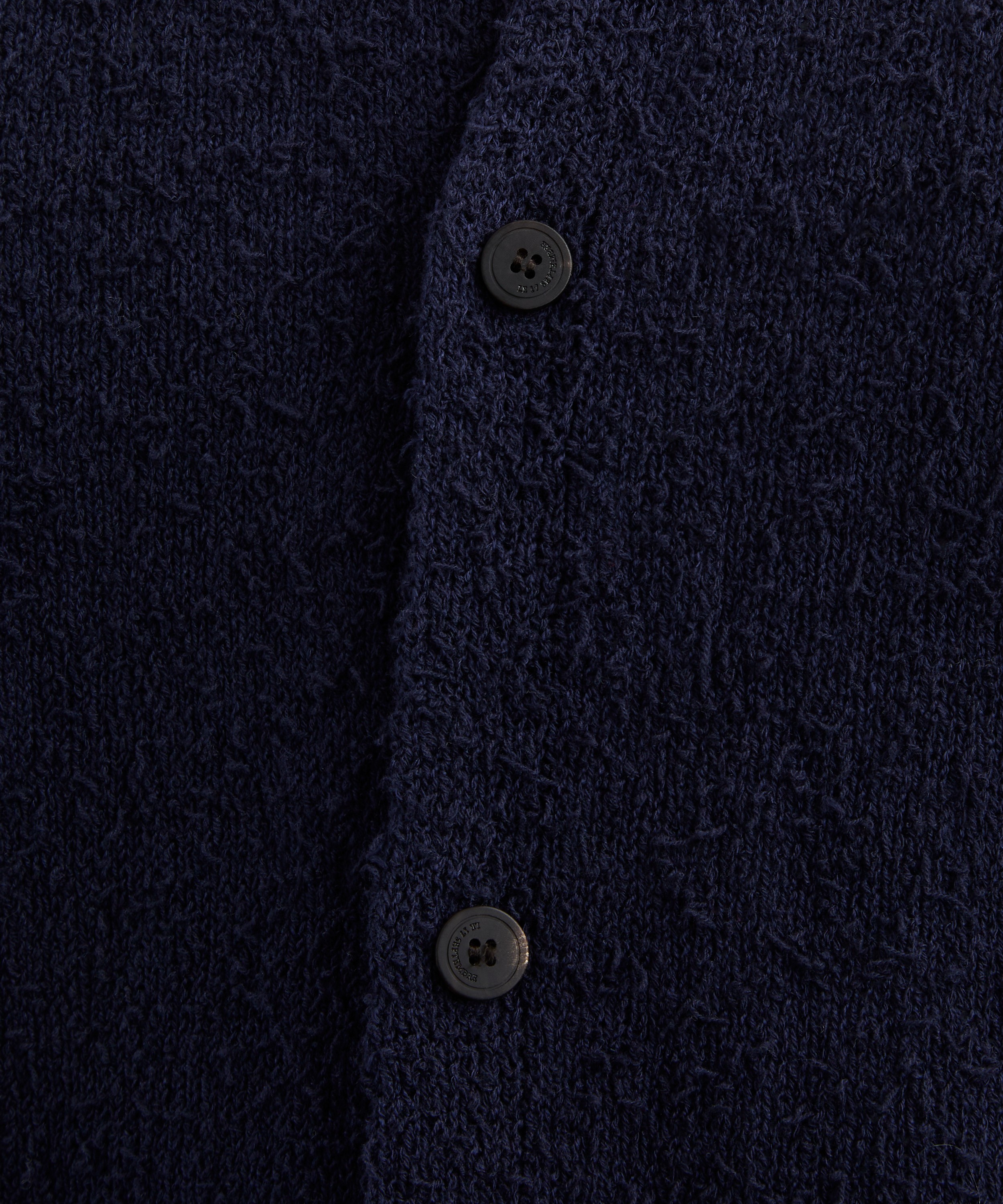 Le17septembre - Navy Textured Button-Down Shirt image number 4