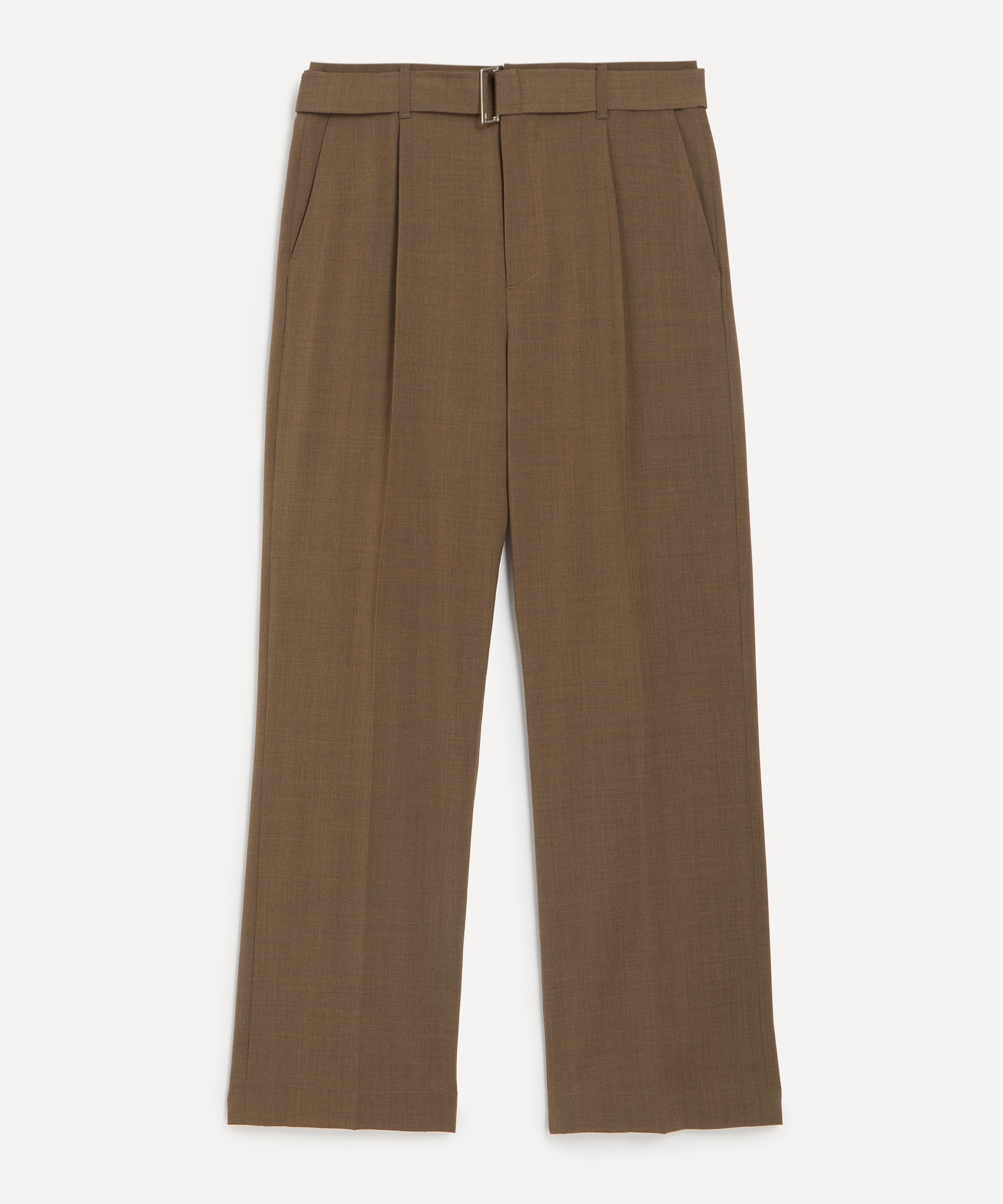 Le17septembre - Beige Belted Wool Trousers image number 0