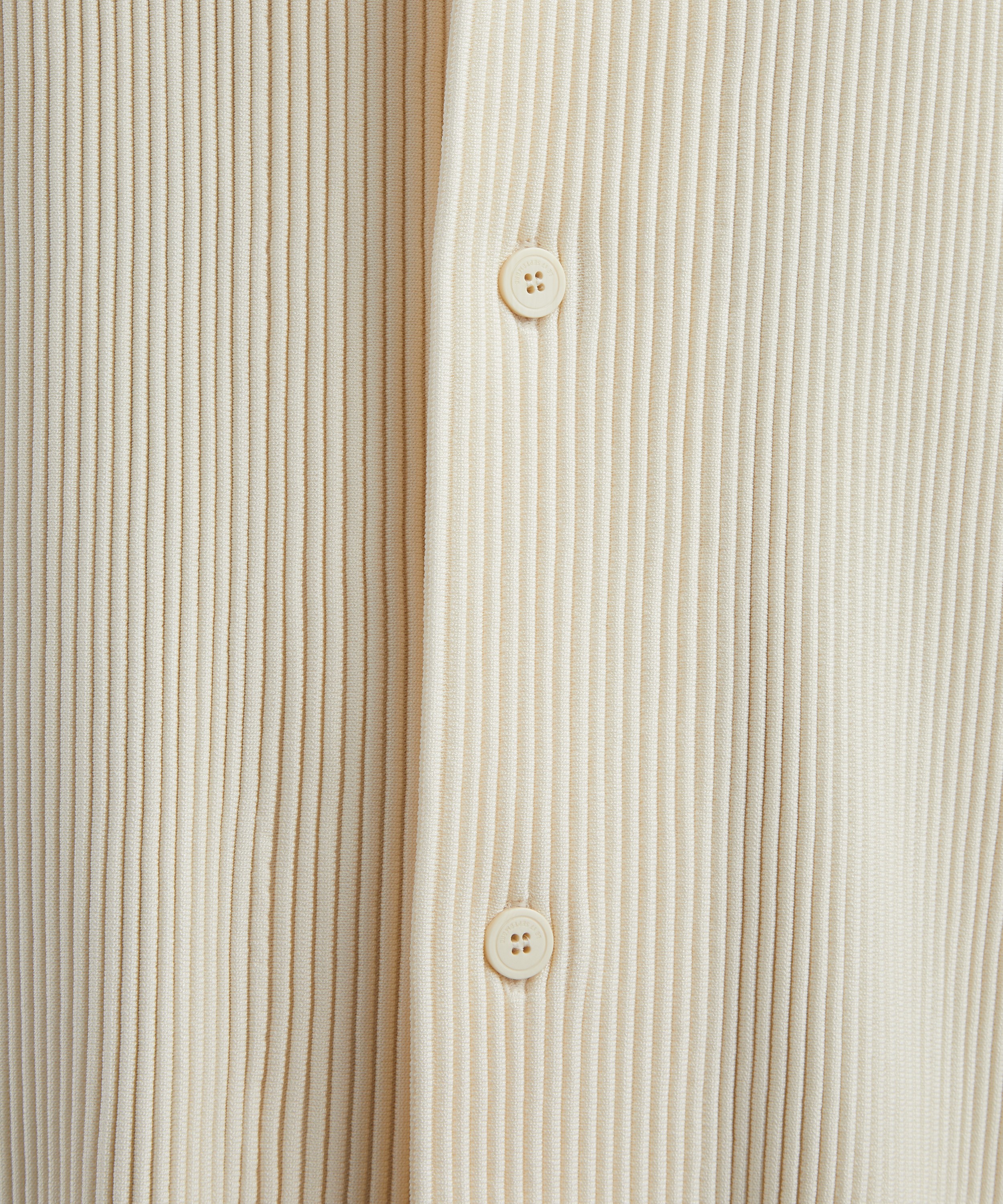 Le17septembre - Ivory Ribbed Camp Collar Shirt image number 4