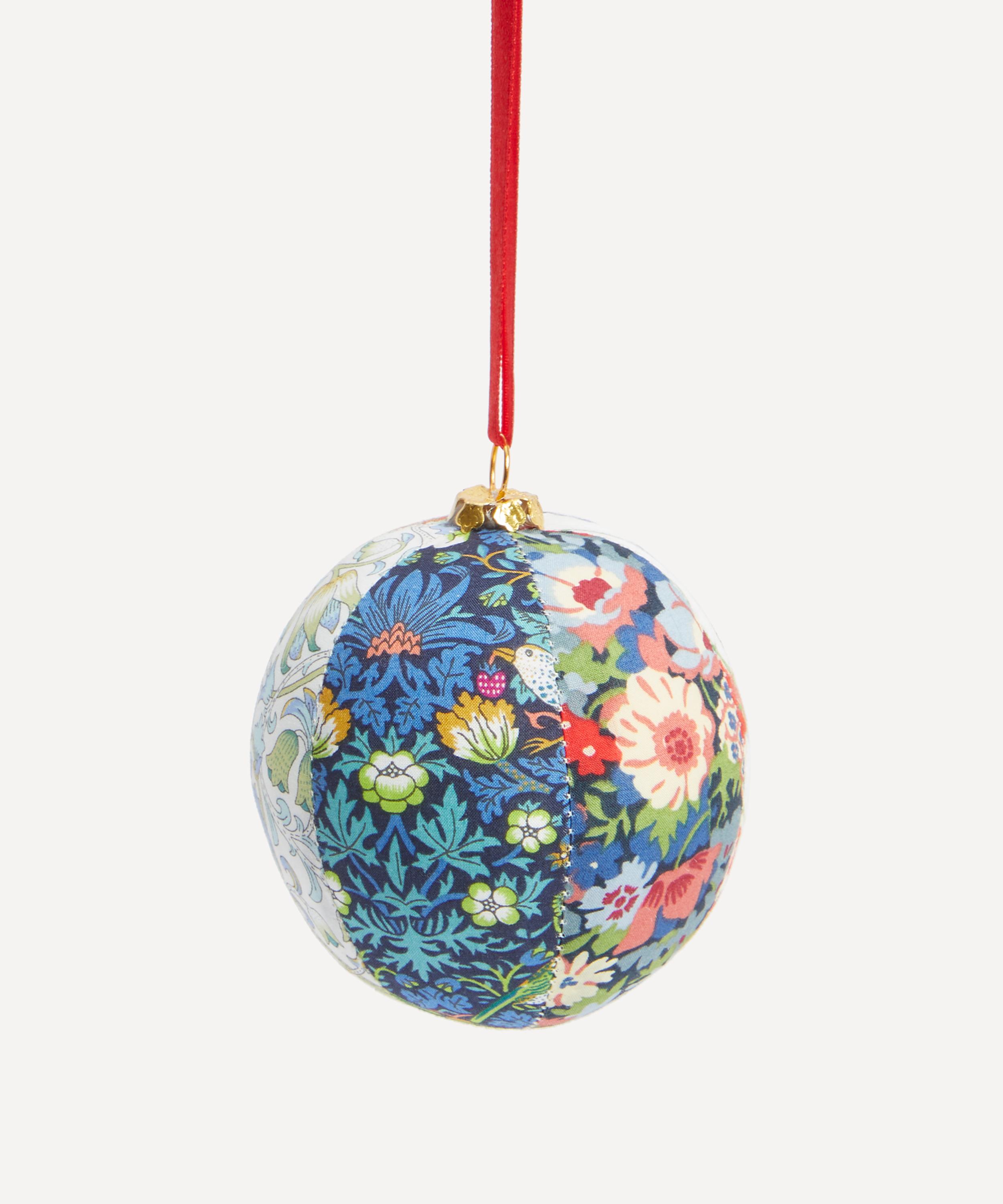 Christmas - Liberty Fabric Patchwork Bauble