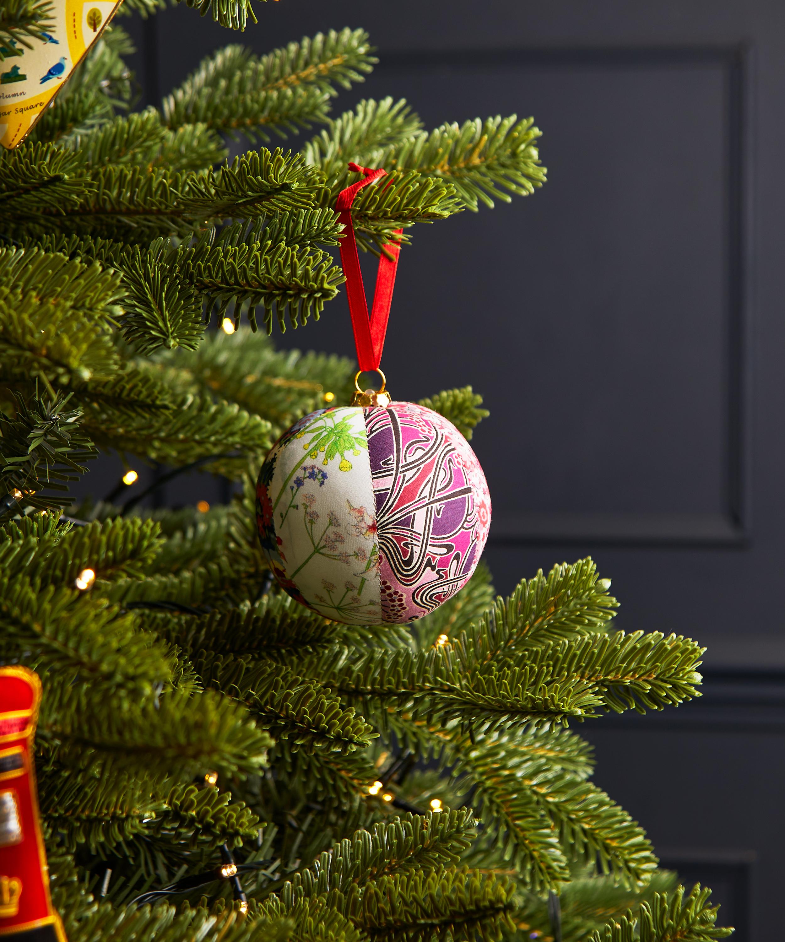 Christmas - Liberty Fabric Patchwork Bauble image number 1