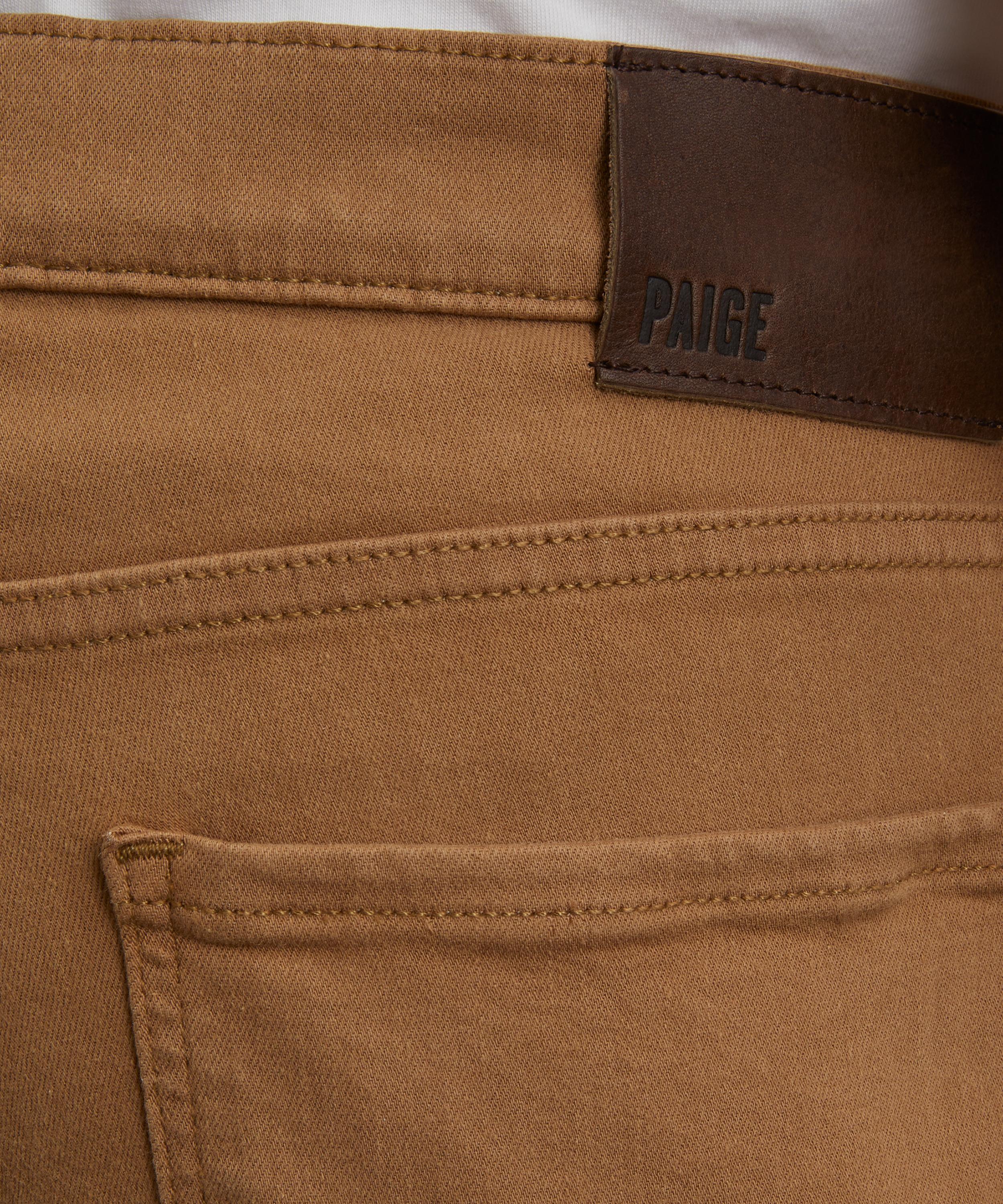 Paige - Transcend Federal Slim Straight Golden Palm Jeans image number 4