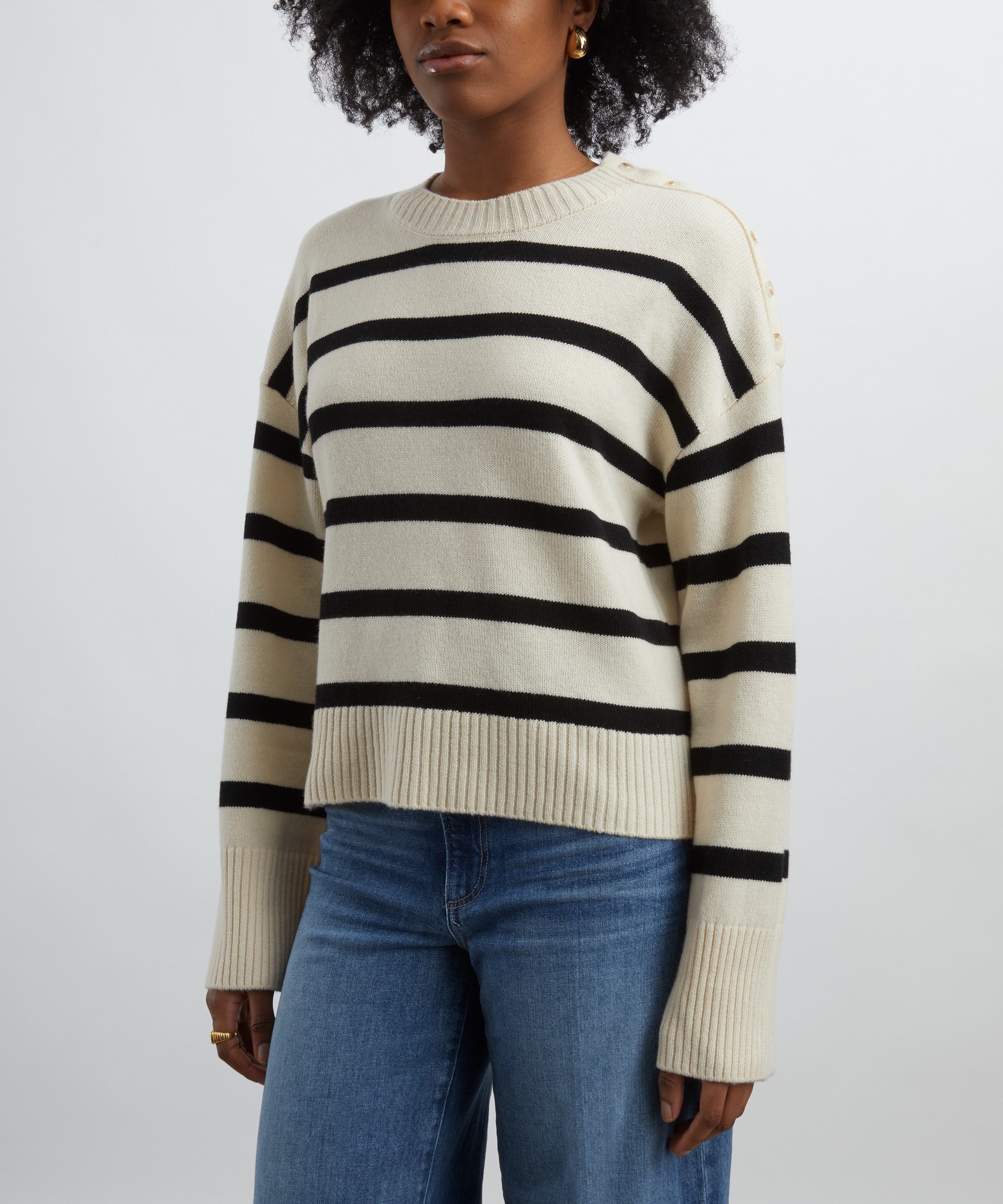 Paige - Zofia Striped Wool-Blend Jumper  image number 2