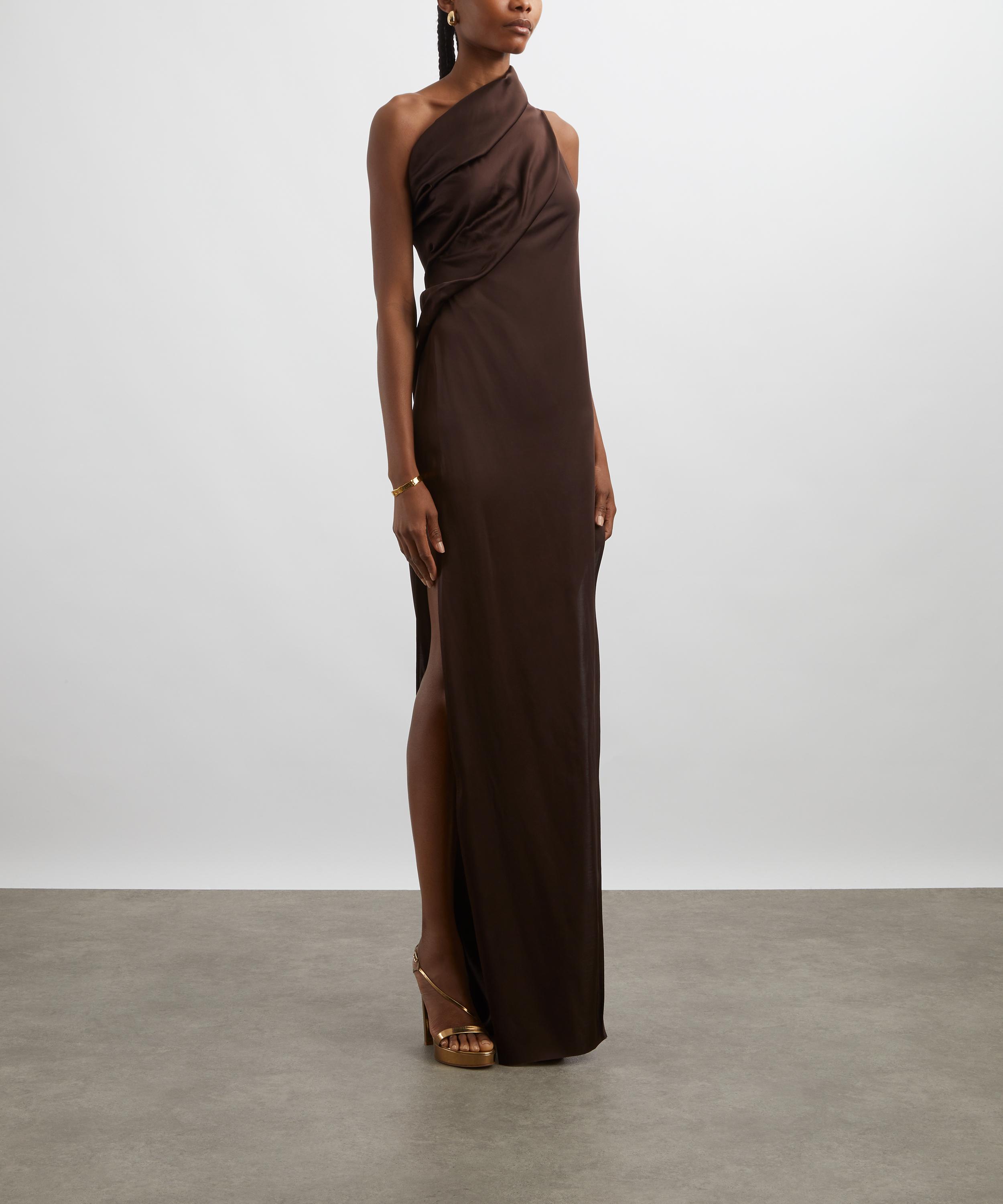 Rick Owens - Athena Arrowhead Asymmetric Maxi Dress image number 2