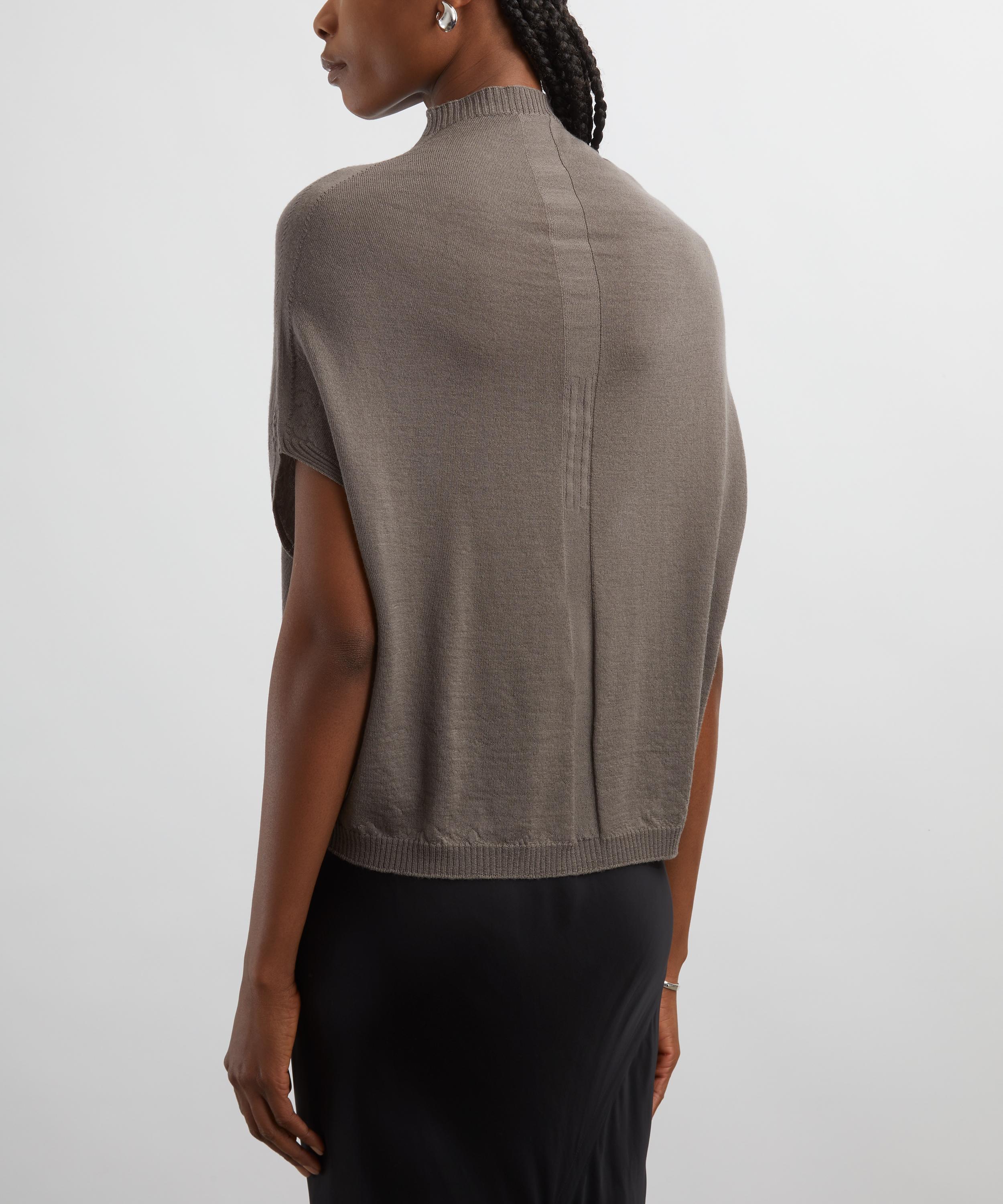 Rick Owens - Maglia Asymmetric Wool Top image number 3