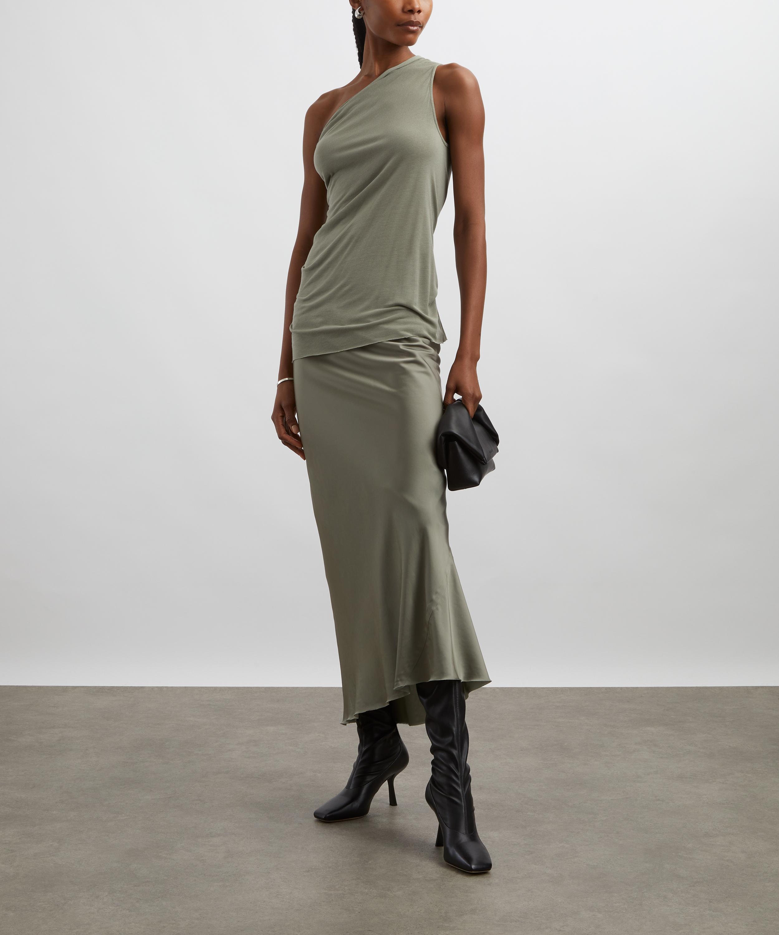 Rick Owens - Athena Asymmetric Cotton-Cashmere Top image number 1