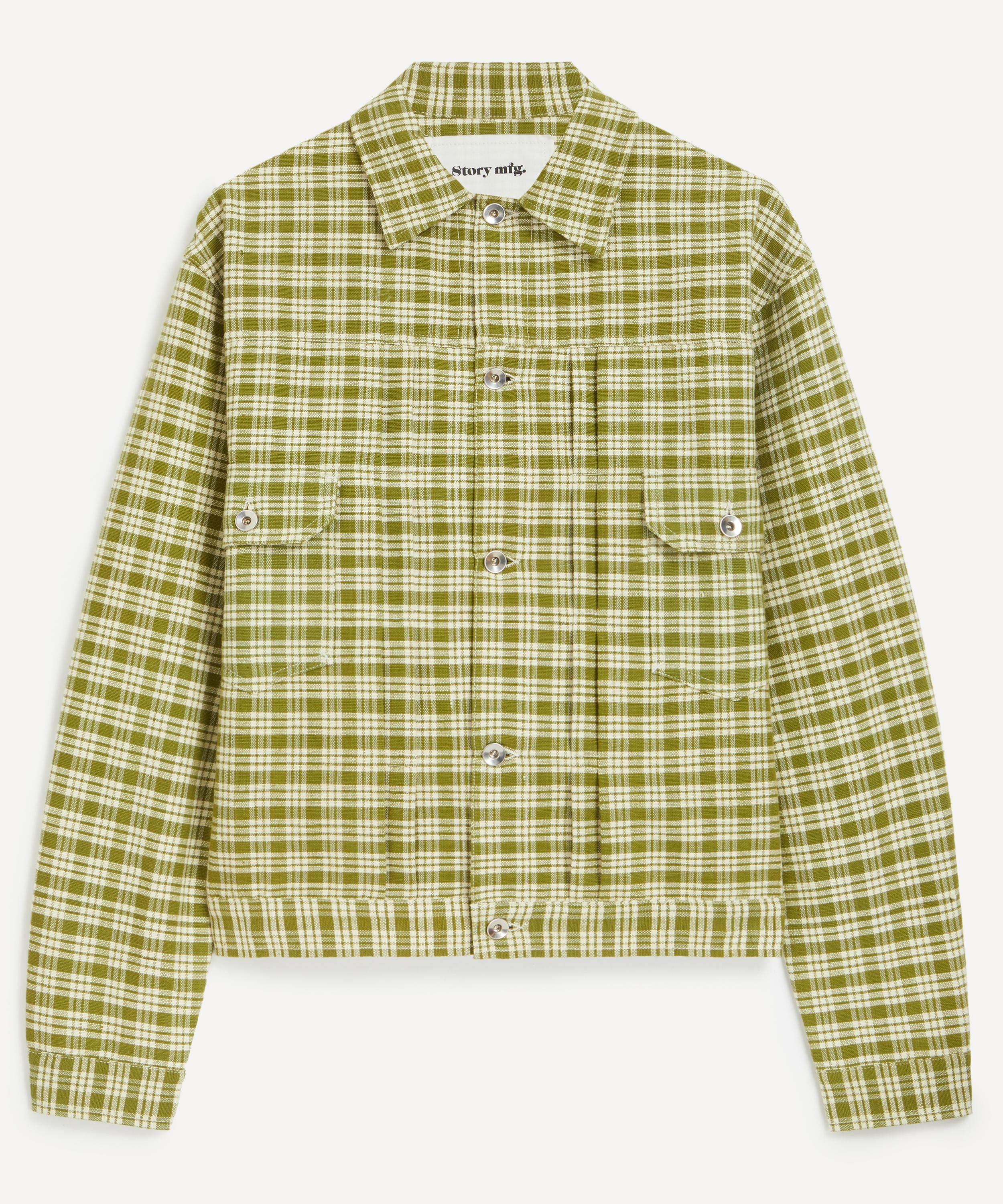 STORY mfg. - Tuesday Moss Check Heirloom Jacket image number 0