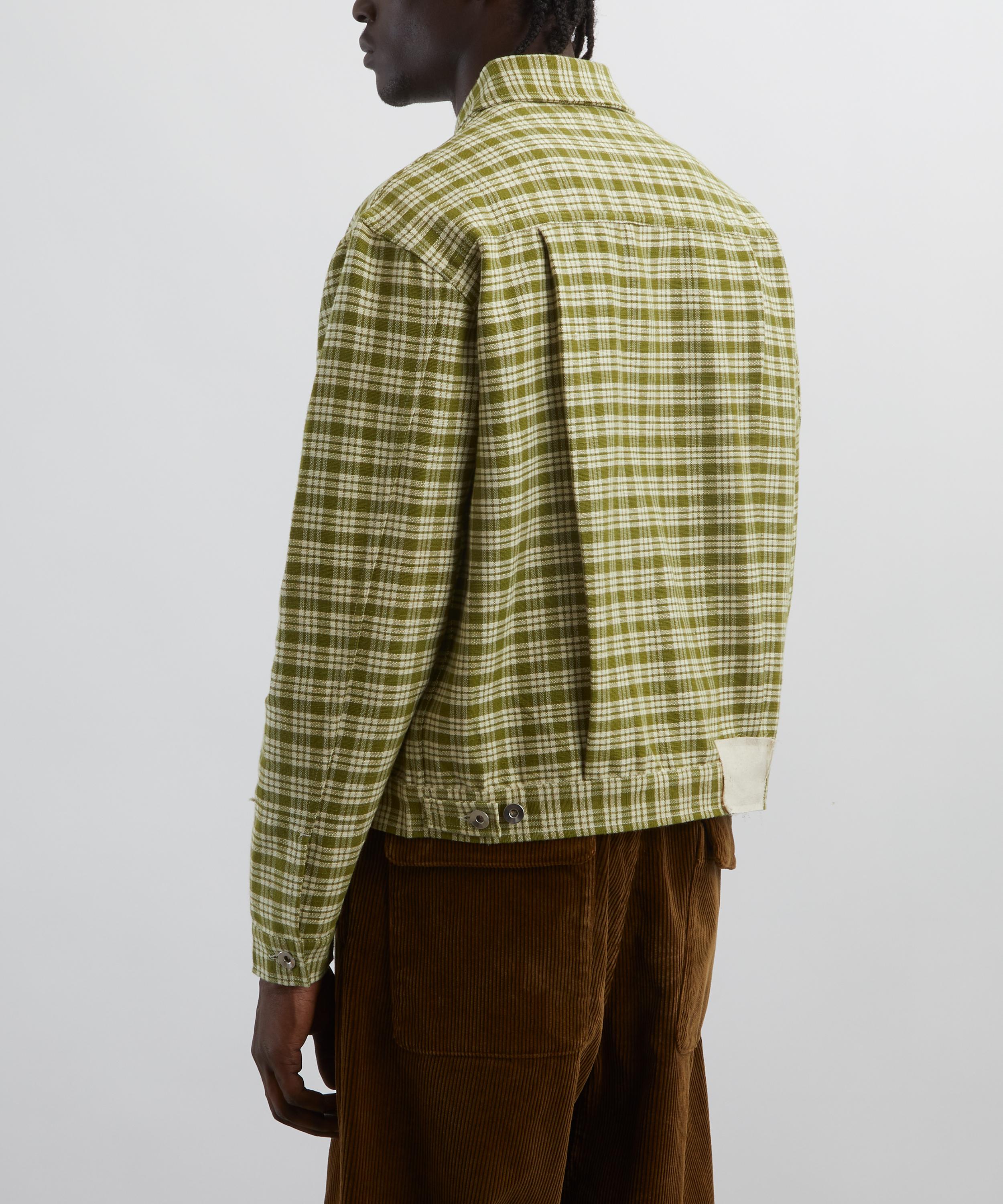 STORY mfg. - Tuesday Moss Check Heirloom Jacket image number 3