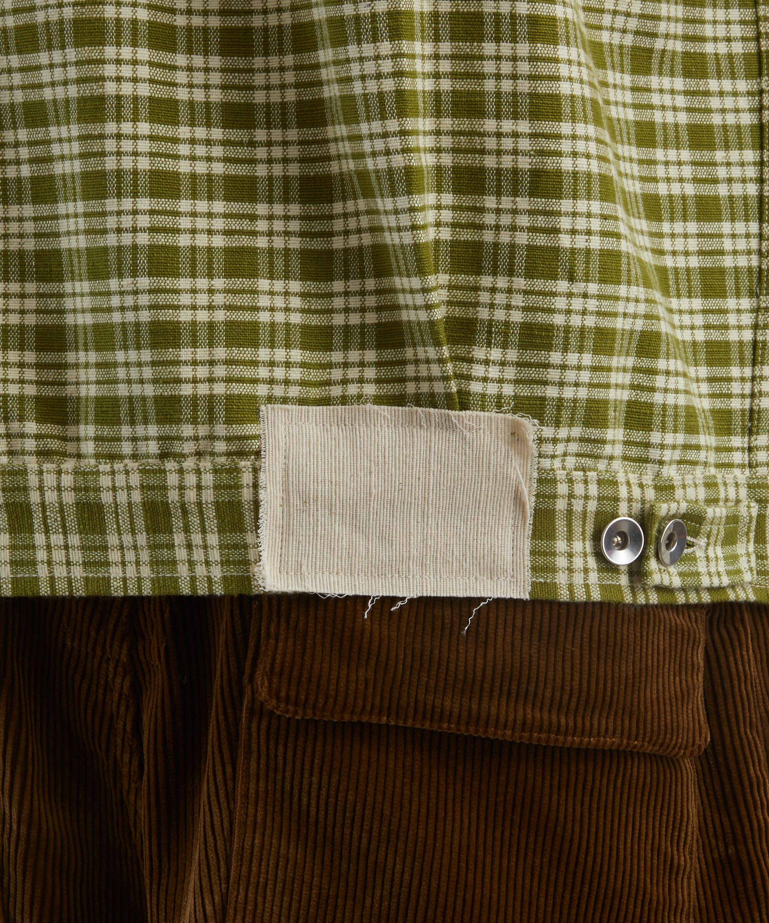 STORY mfg. - Tuesday Moss Check Heirloom Jacket image number 4