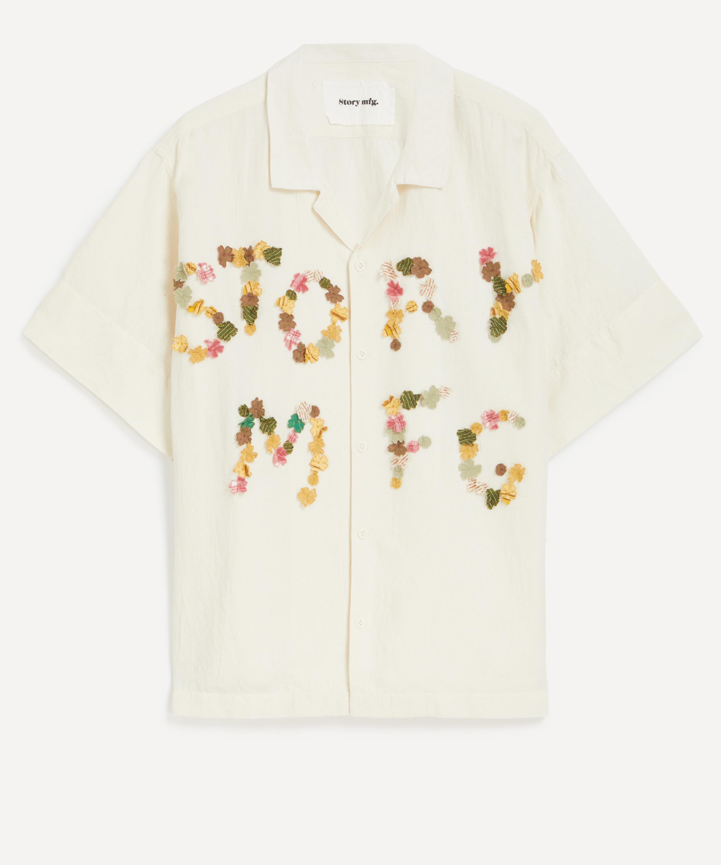 STORY mfg. - Greetings Petal Appliqué Bowling Shirt image number 0
