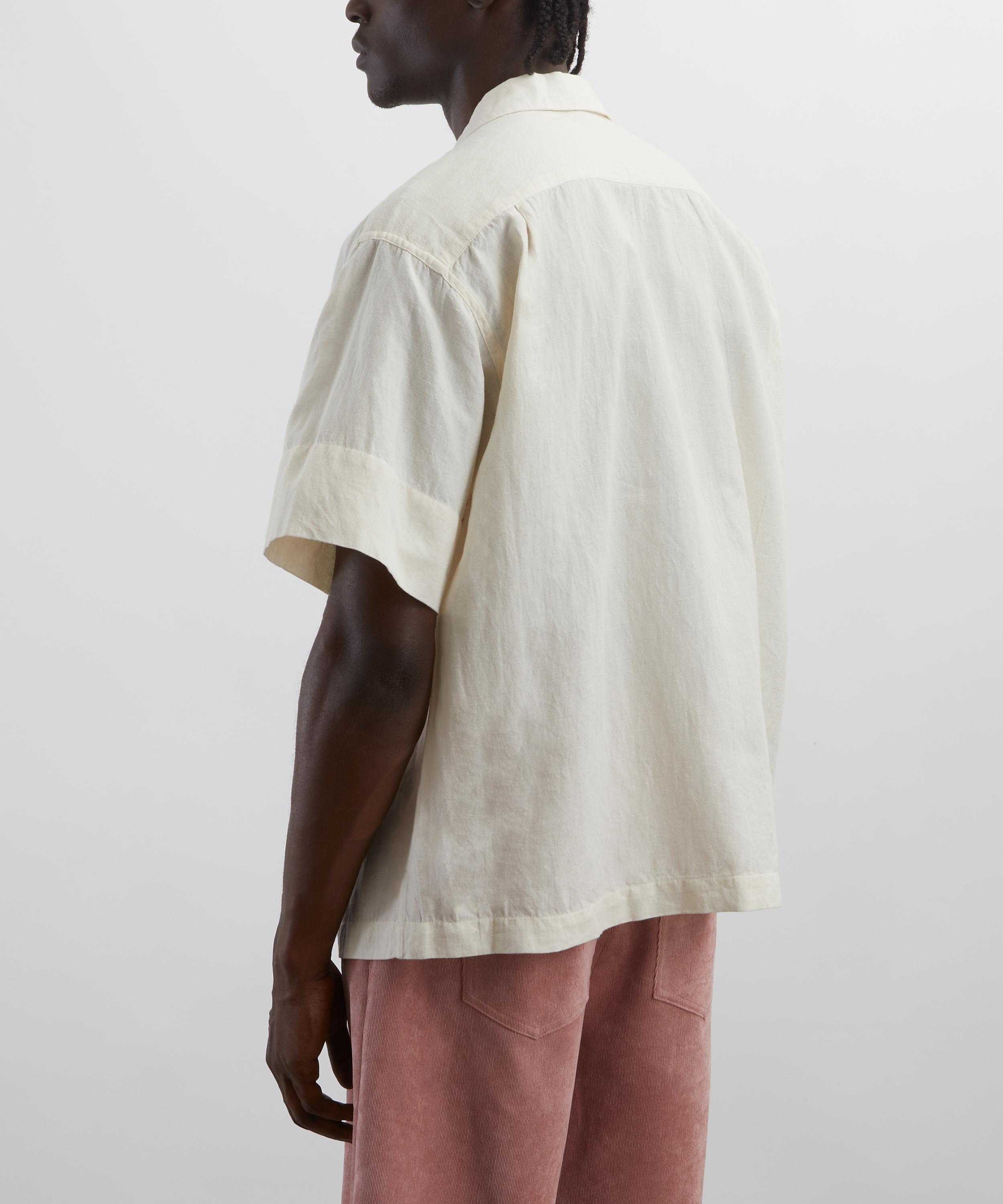 STORY mfg. - Greetings Petal Appliqué Bowling Shirt image number 3