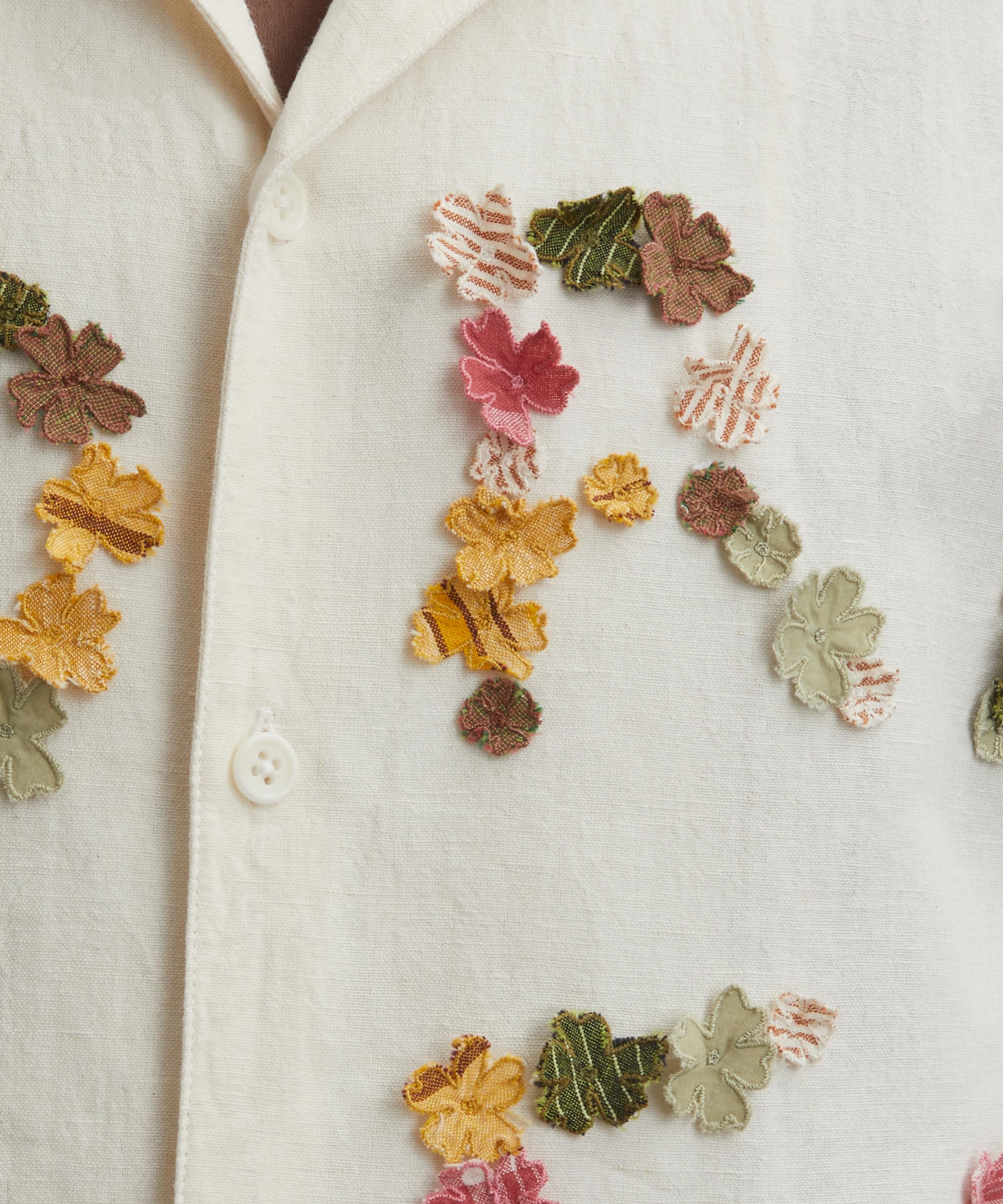 STORY mfg. - Greetings Petal Appliqué Bowling Shirt image number 4