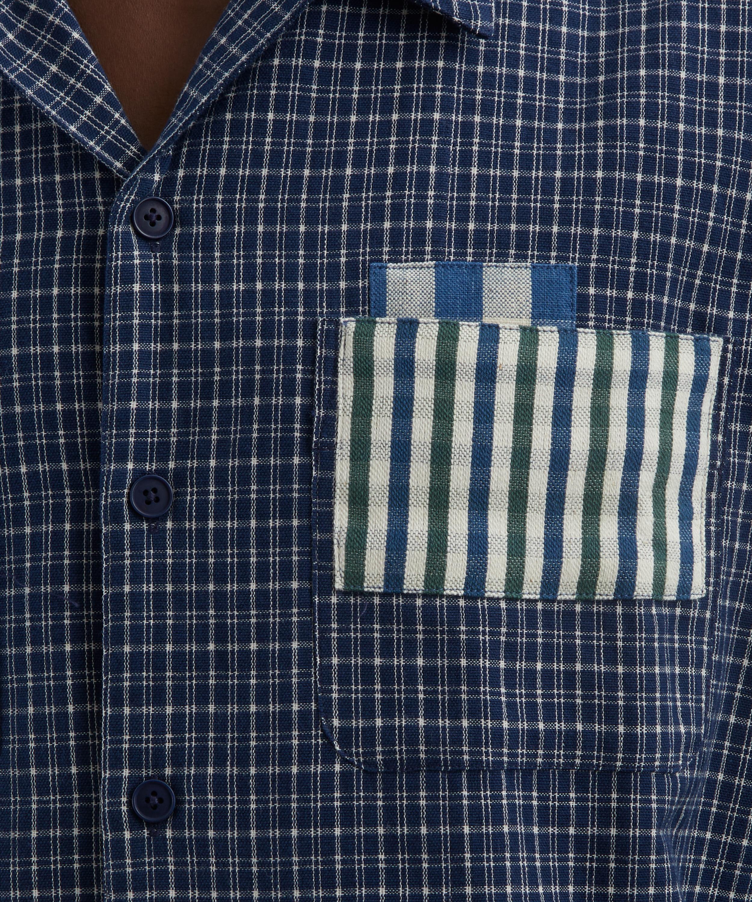 STORY mfg. - PA Indigo Picnic Handloom Shirt image number 4
