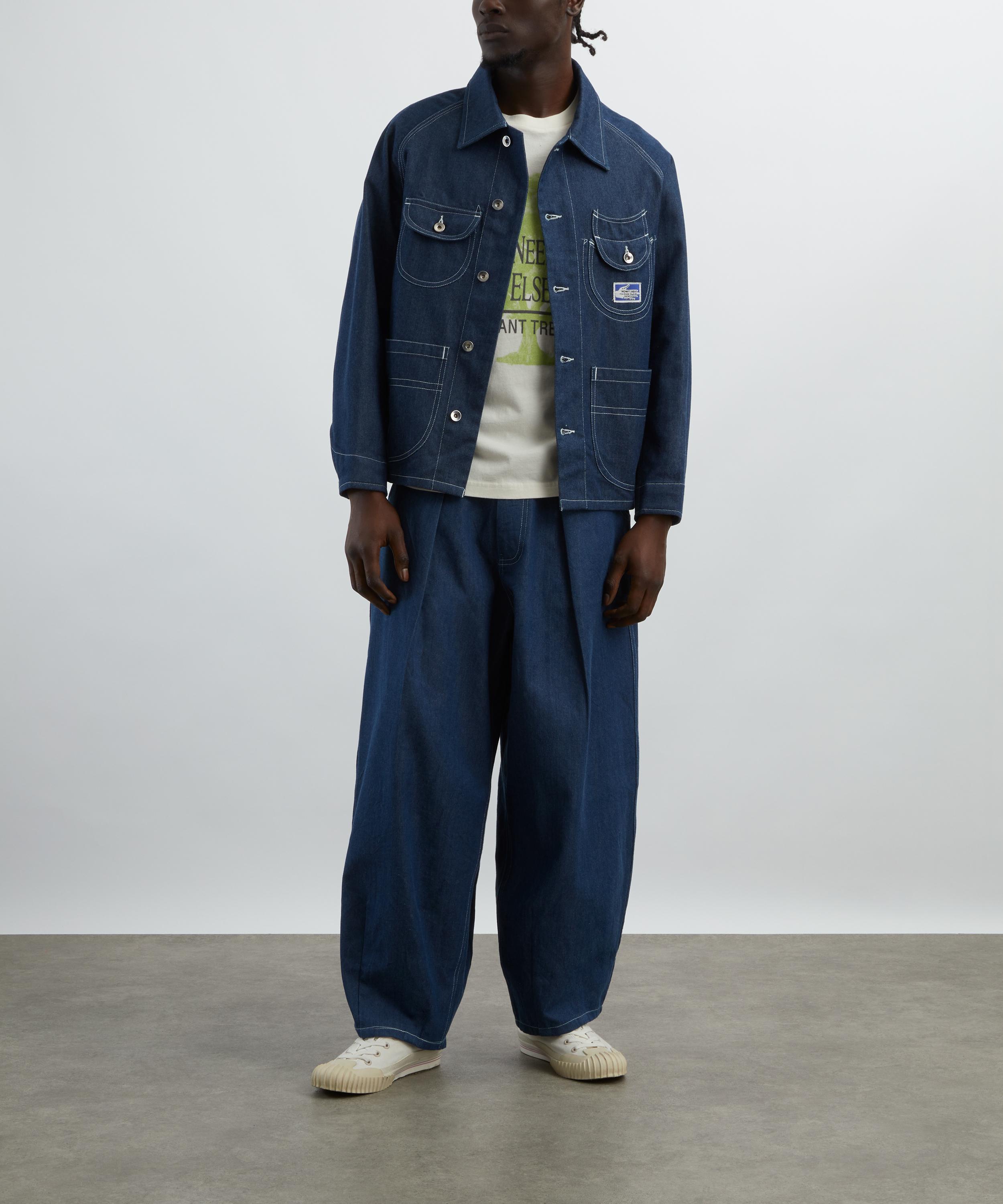 STORY mfg. - Lush Dark Denim Wonky-Wear Jeans image number 1