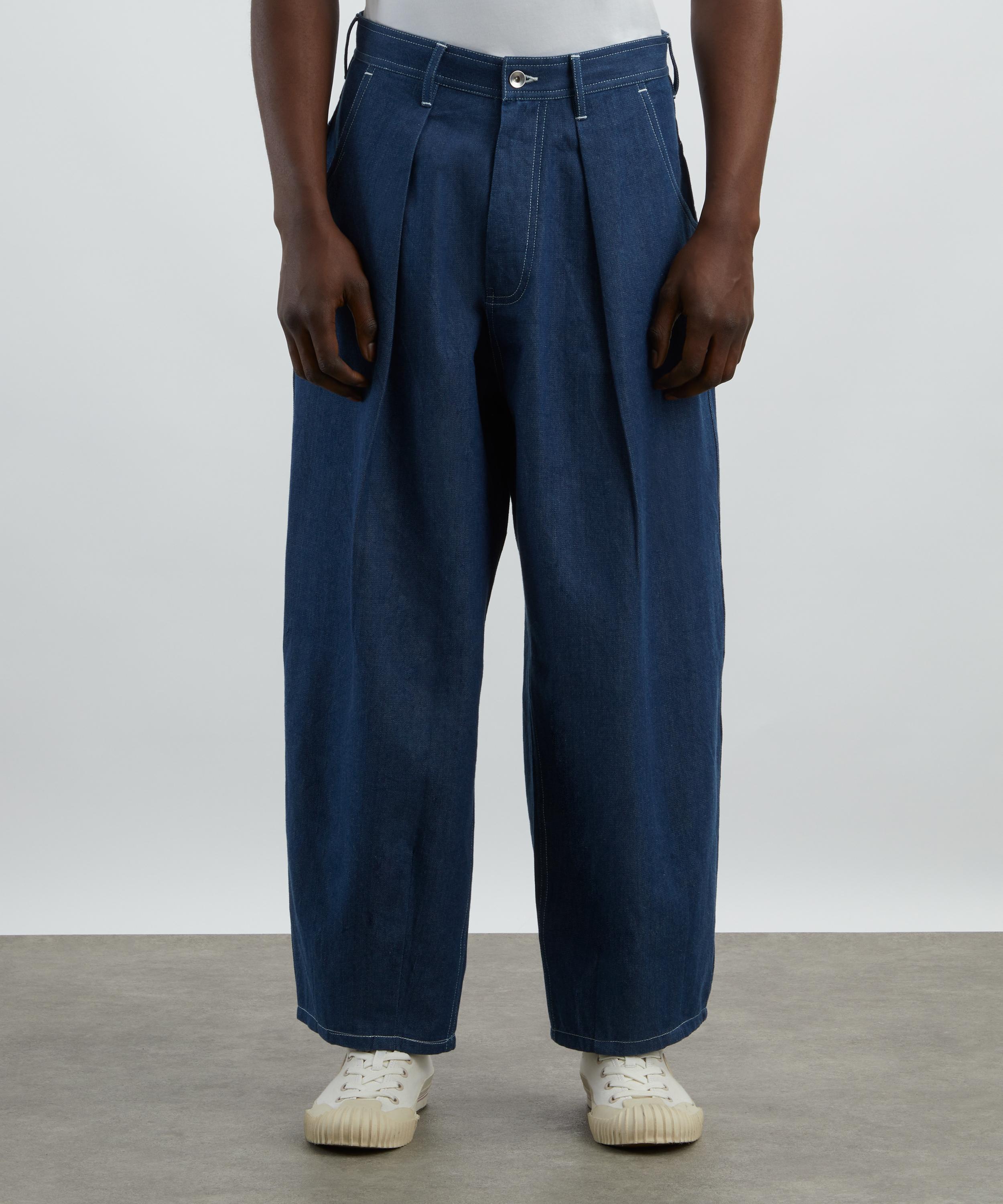 STORY mfg. - Lush Dark Denim Wonky-Wear Jeans image number 2