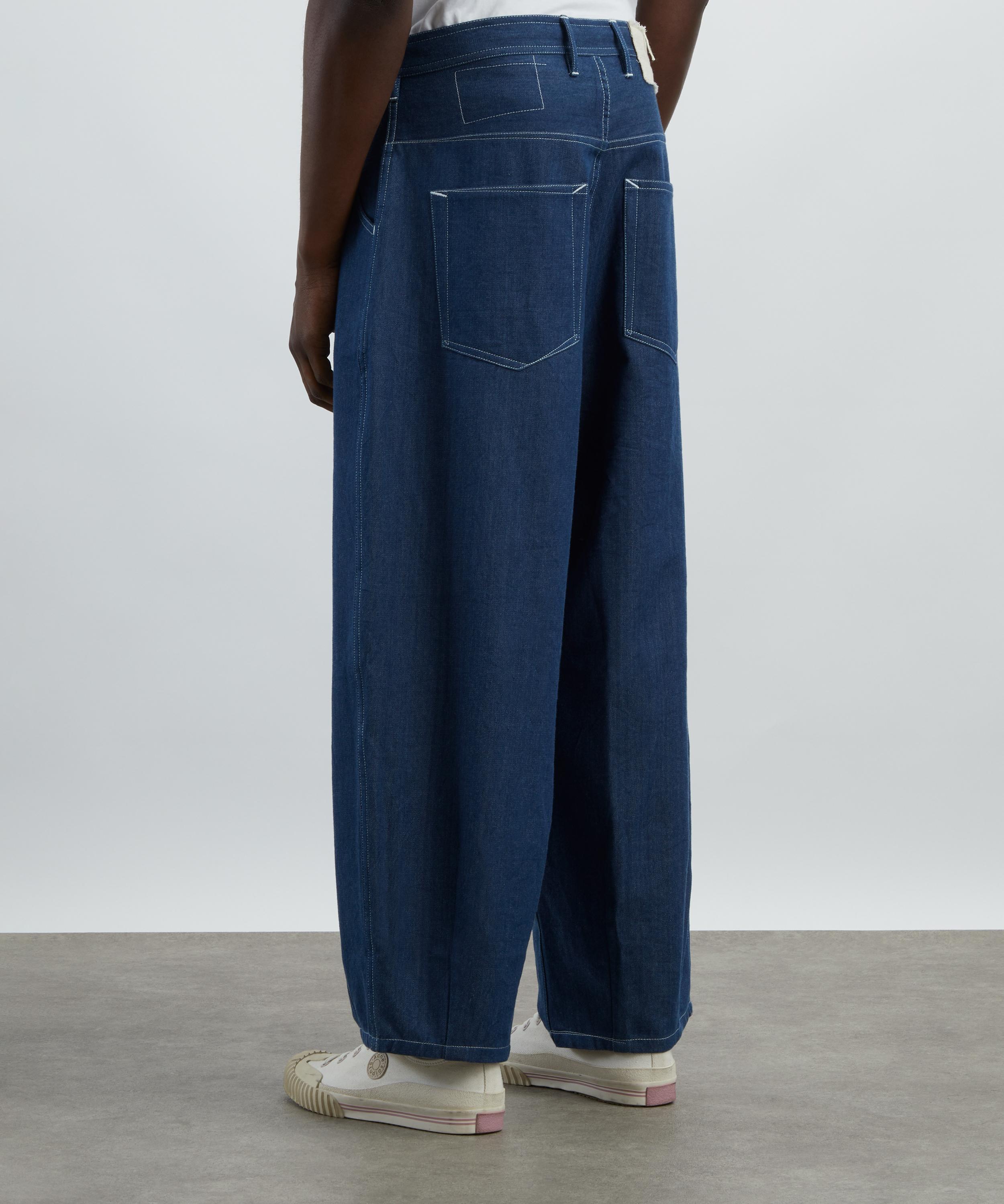 STORY mfg. - Lush Dark Denim Wonky-Wear Jeans image number 3