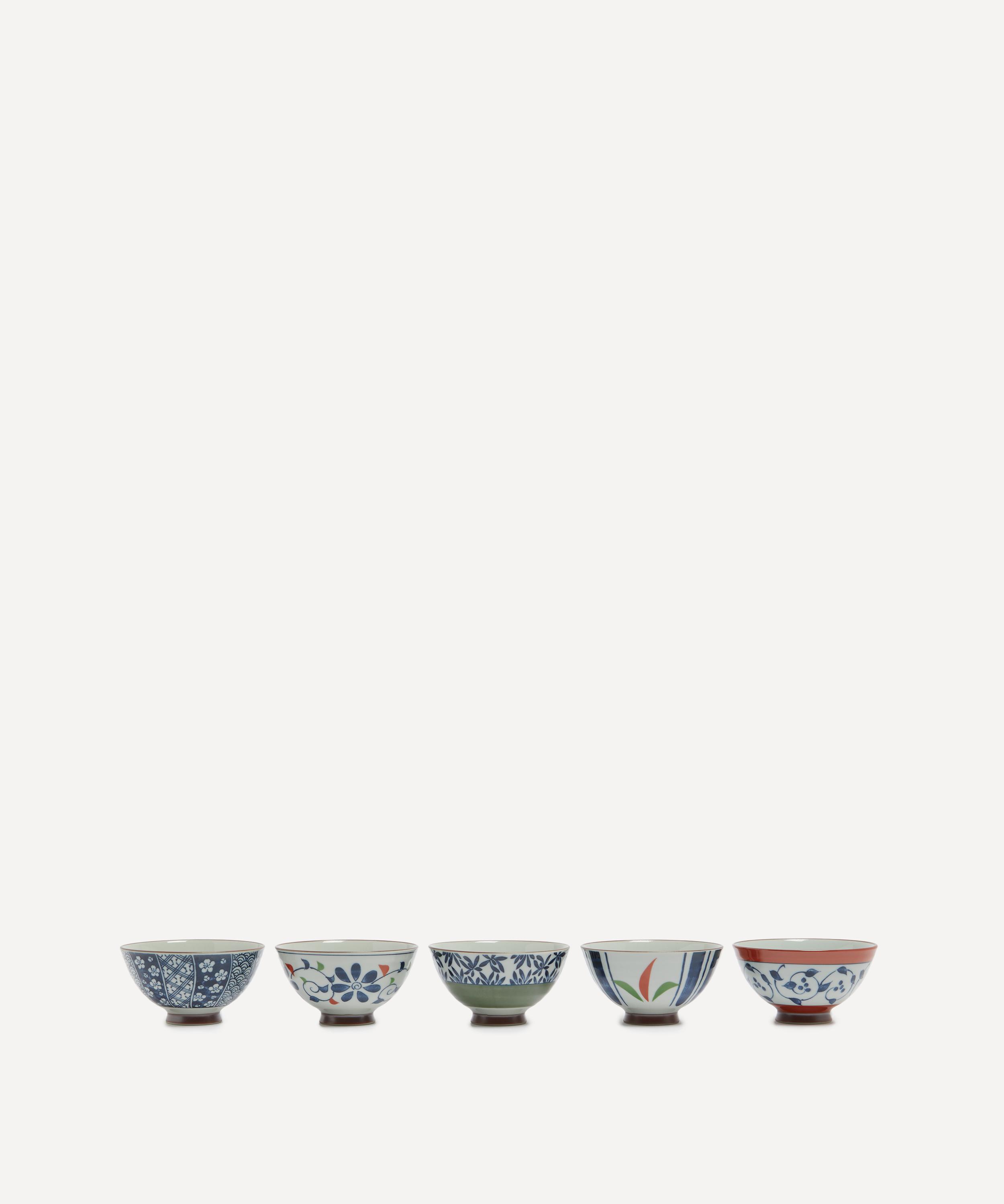 NISHIKAWA JAPAN - Mixed Designs Bowl Set of Five image number 1