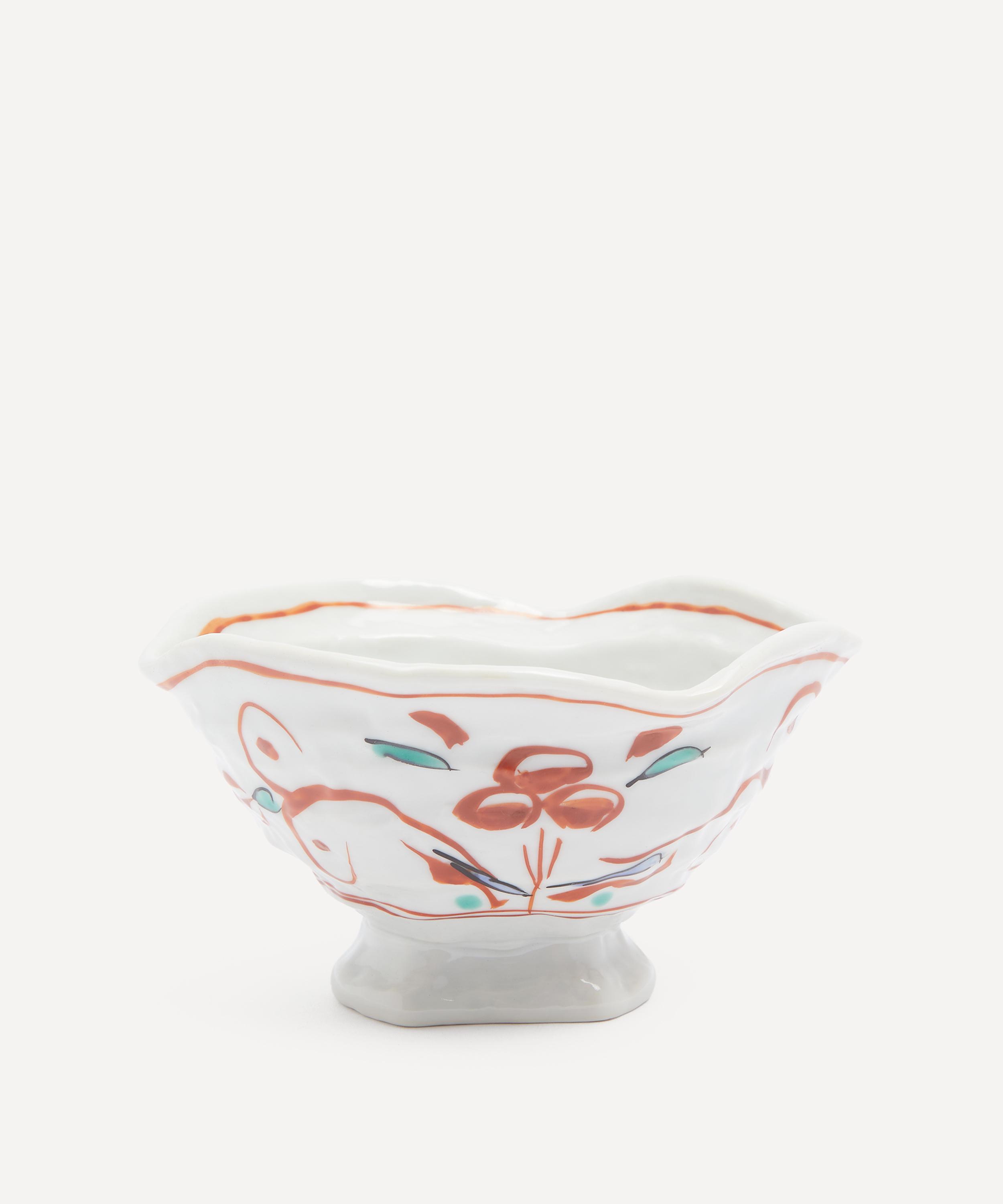 NISHIKAWA JAPAN - Red Floral Raised Bowl image number 0