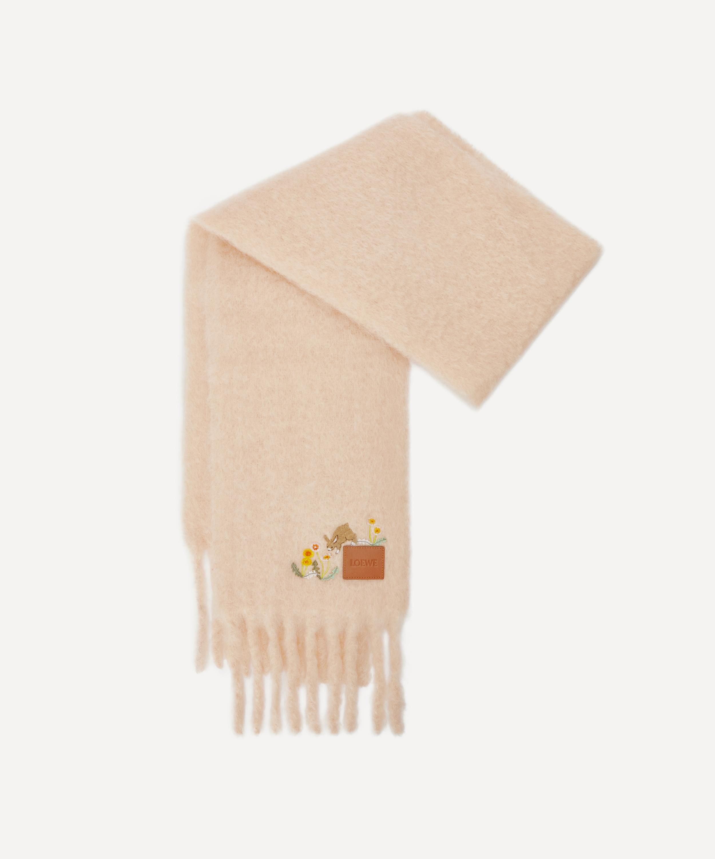 Loewe - Light Peach Bunny Mohair-Blend Scarf image number 0