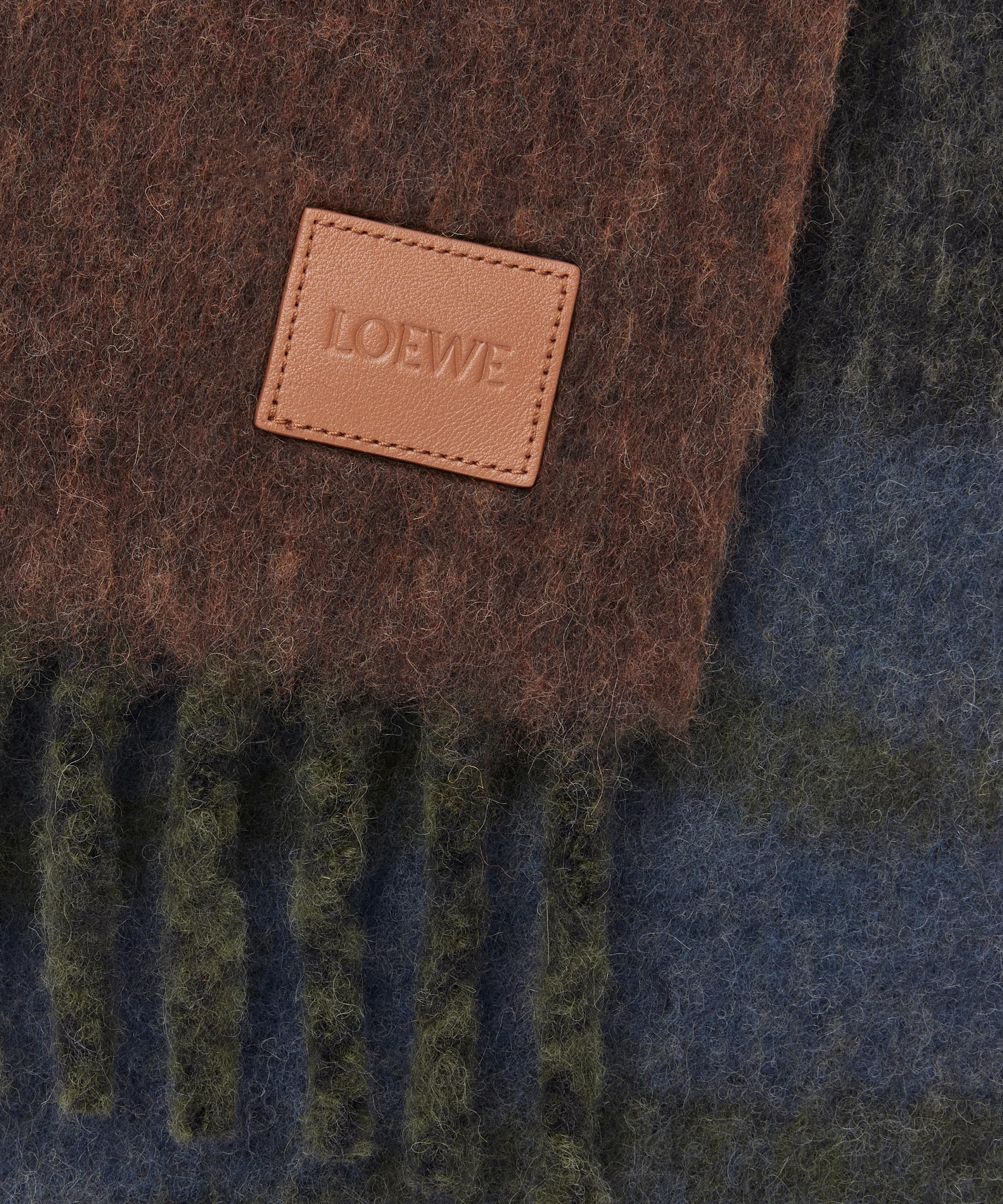 Loewe - Black Jacquard Marble Alpaca-Blend Scarf image number 1