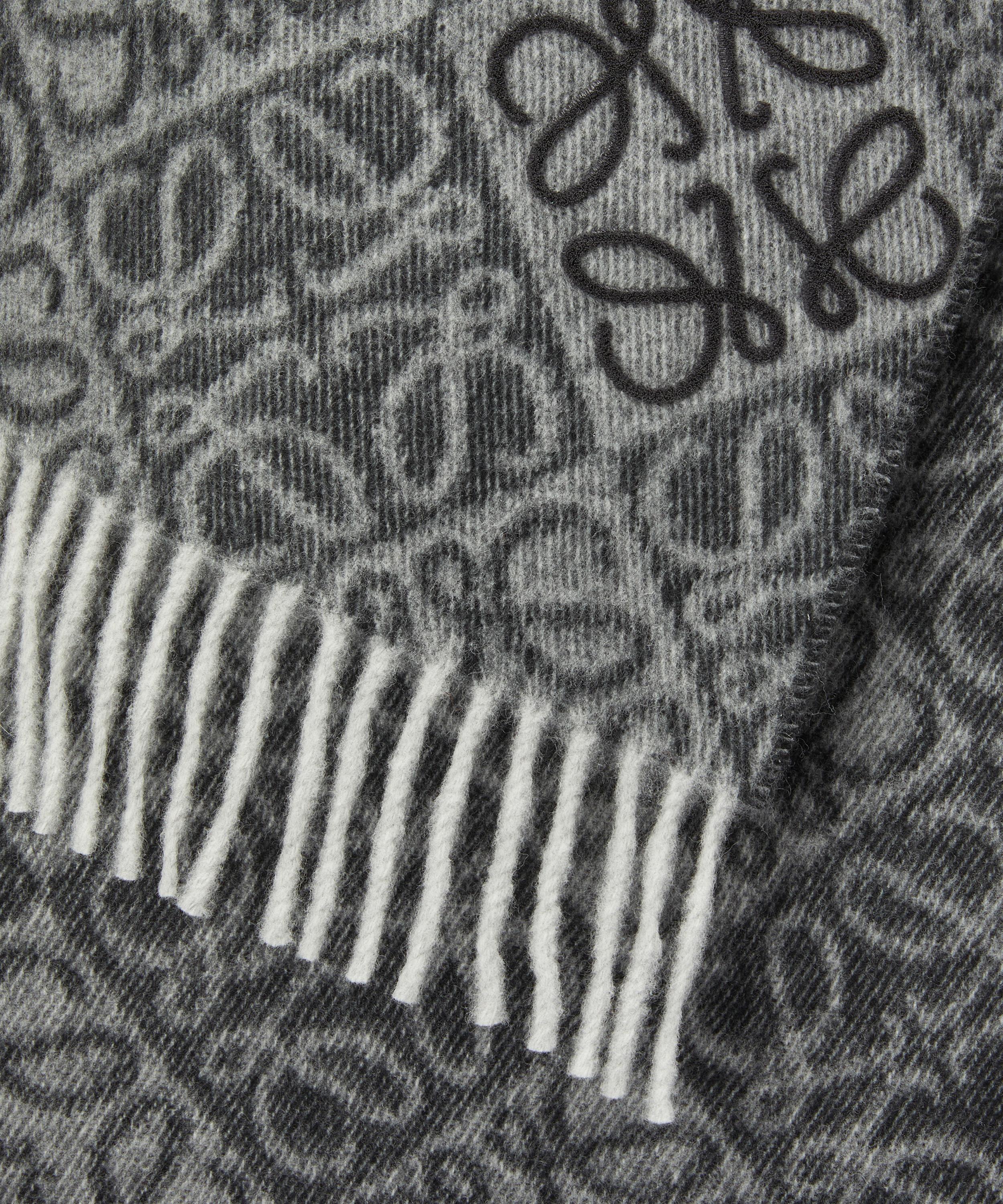 Loewe - Dark Grey Anagram Wool-Blend Scarf image number 1