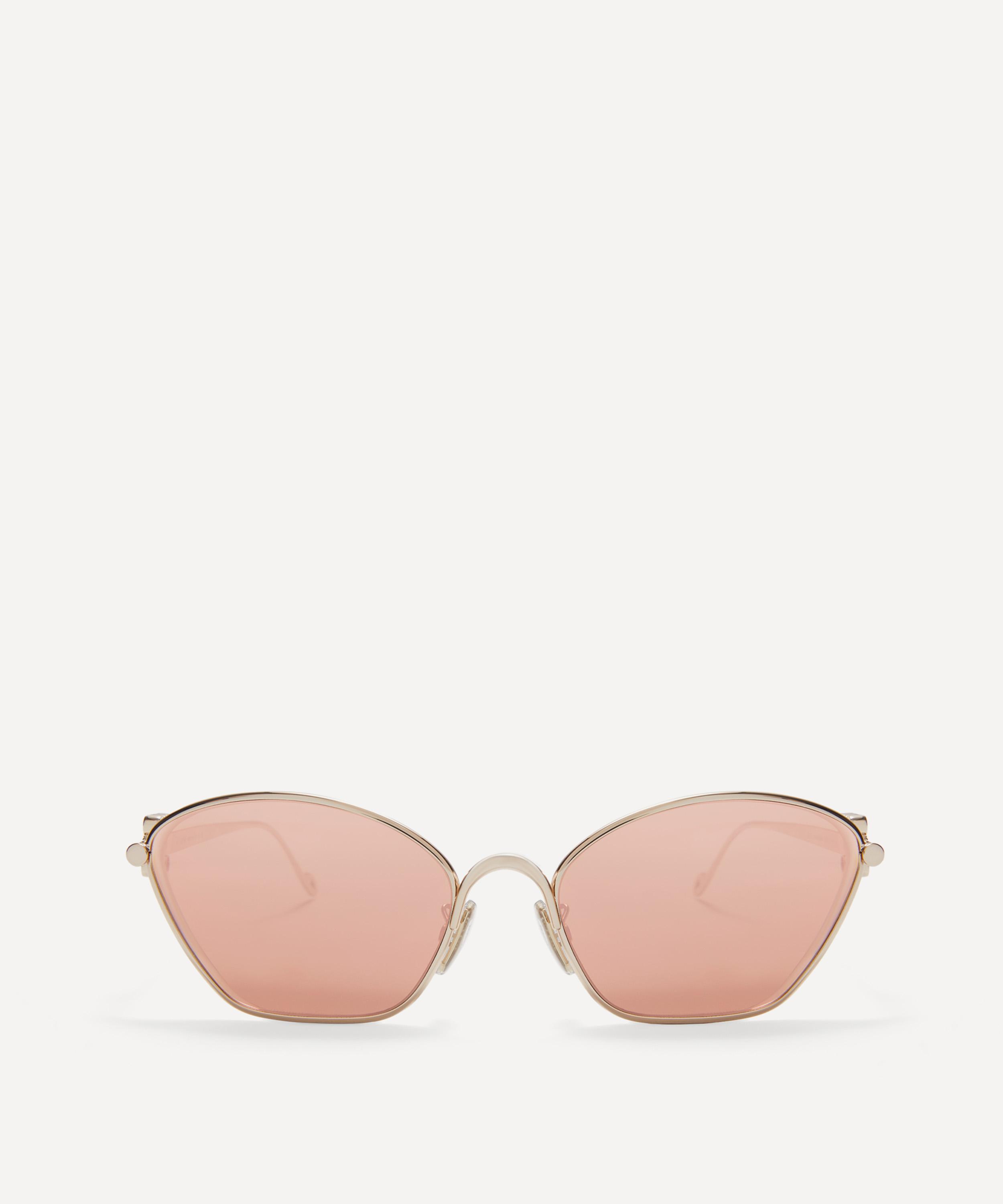 Loewe - Metal Anagram Hexagonal Sunglasses image number 0