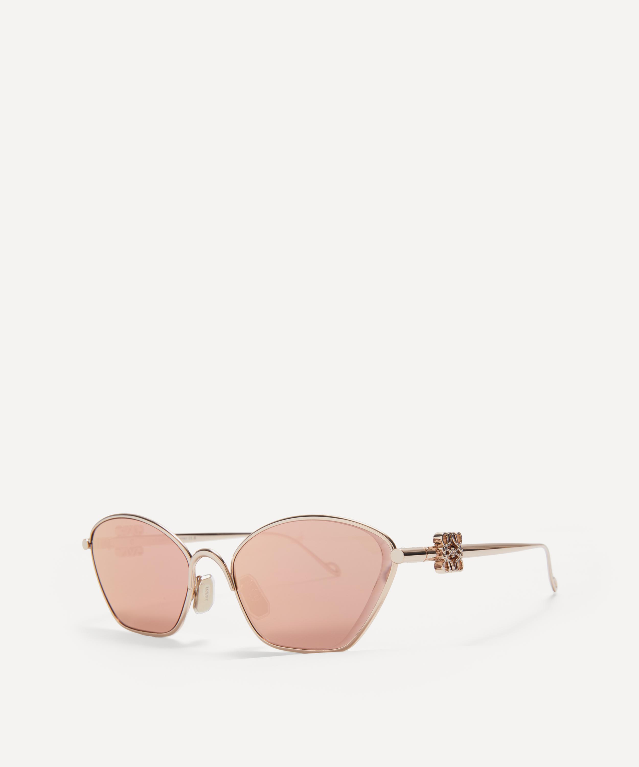 Loewe - Metal Anagram Hexagonal Sunglasses image number 1