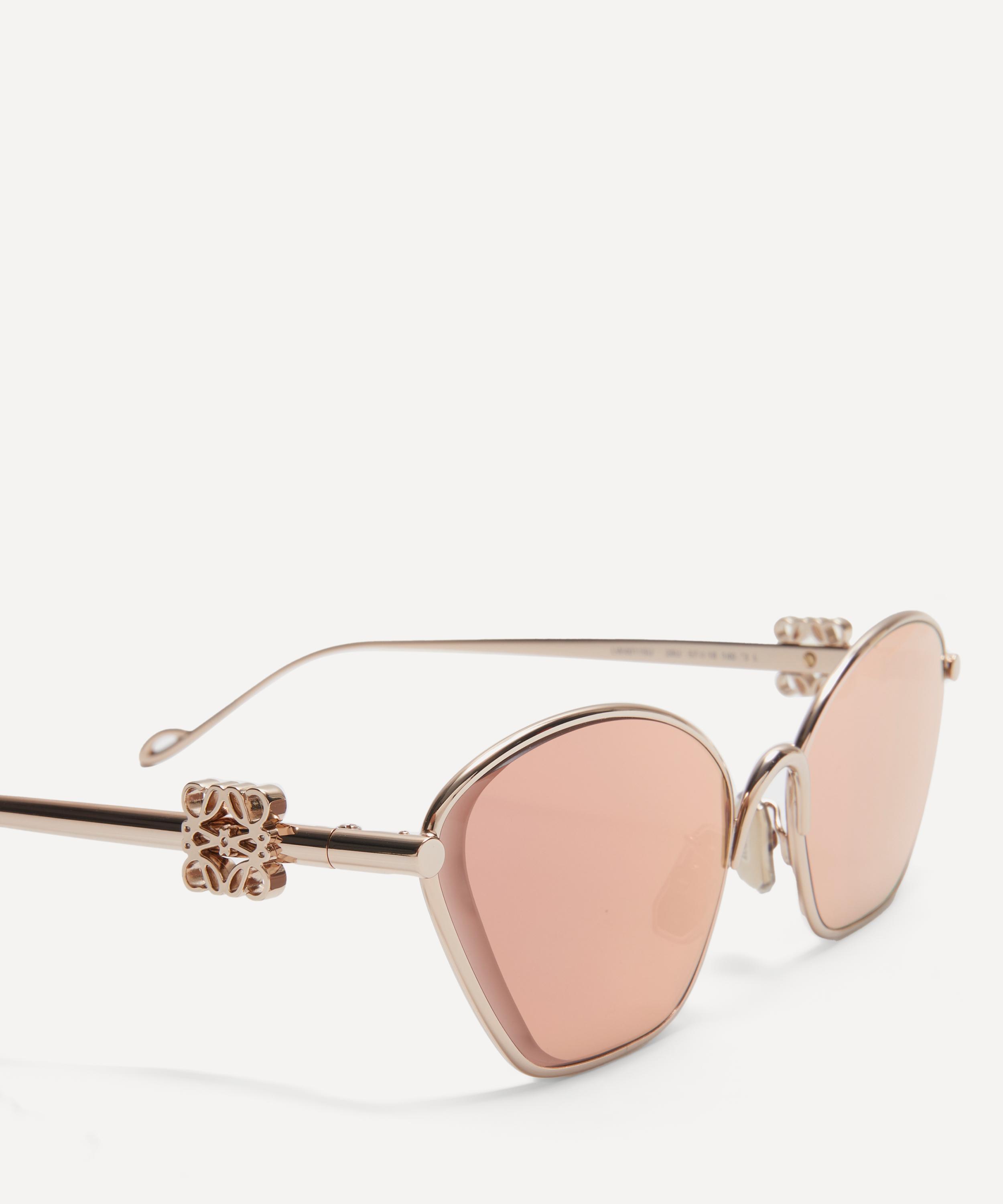 Loewe - Metal Anagram Hexagonal Sunglasses image number 3