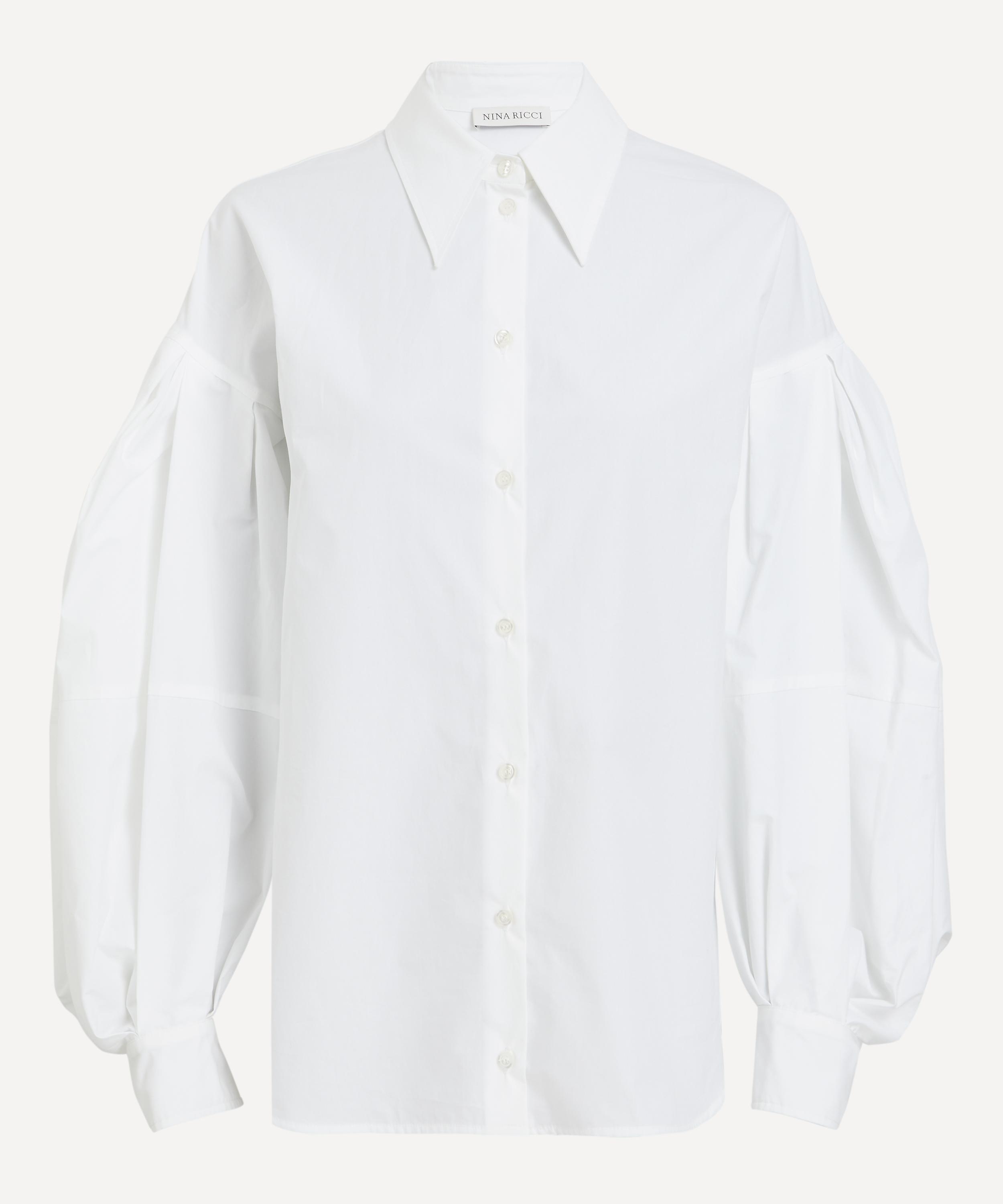 Nina Ricci - Cotton Poplin Cocoon Sleeve Shirt image number 0
